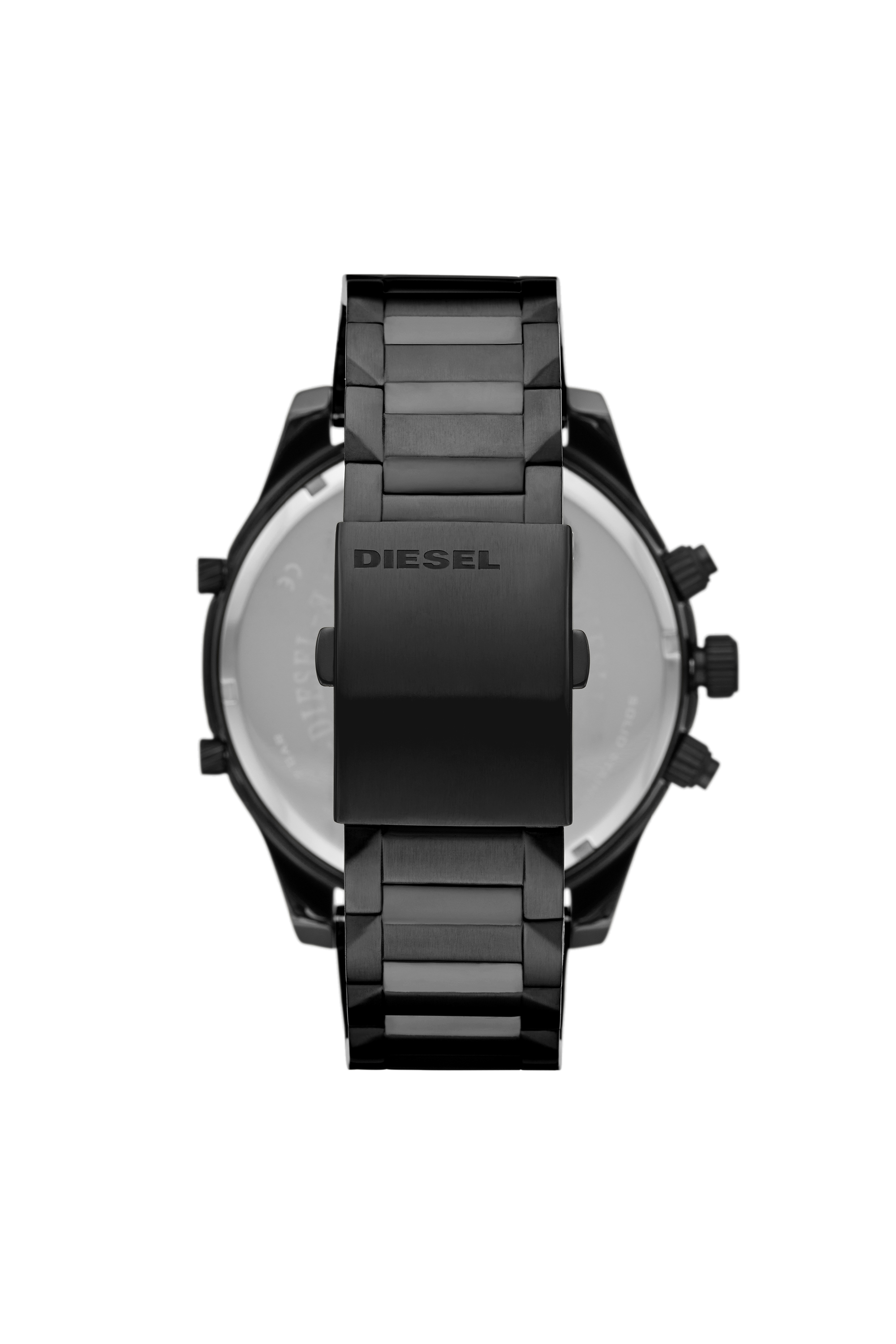 Diesel - DZ7432, Man's Boltdown chronograph gunmetal stainless steel watch in Black/Orange - 2