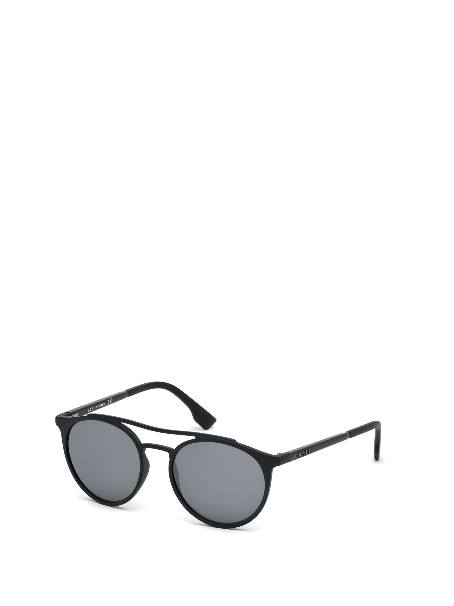 Diesel - DM0195, Unisex's Lightweight eyewear with double bridge in Opaque Black - 4