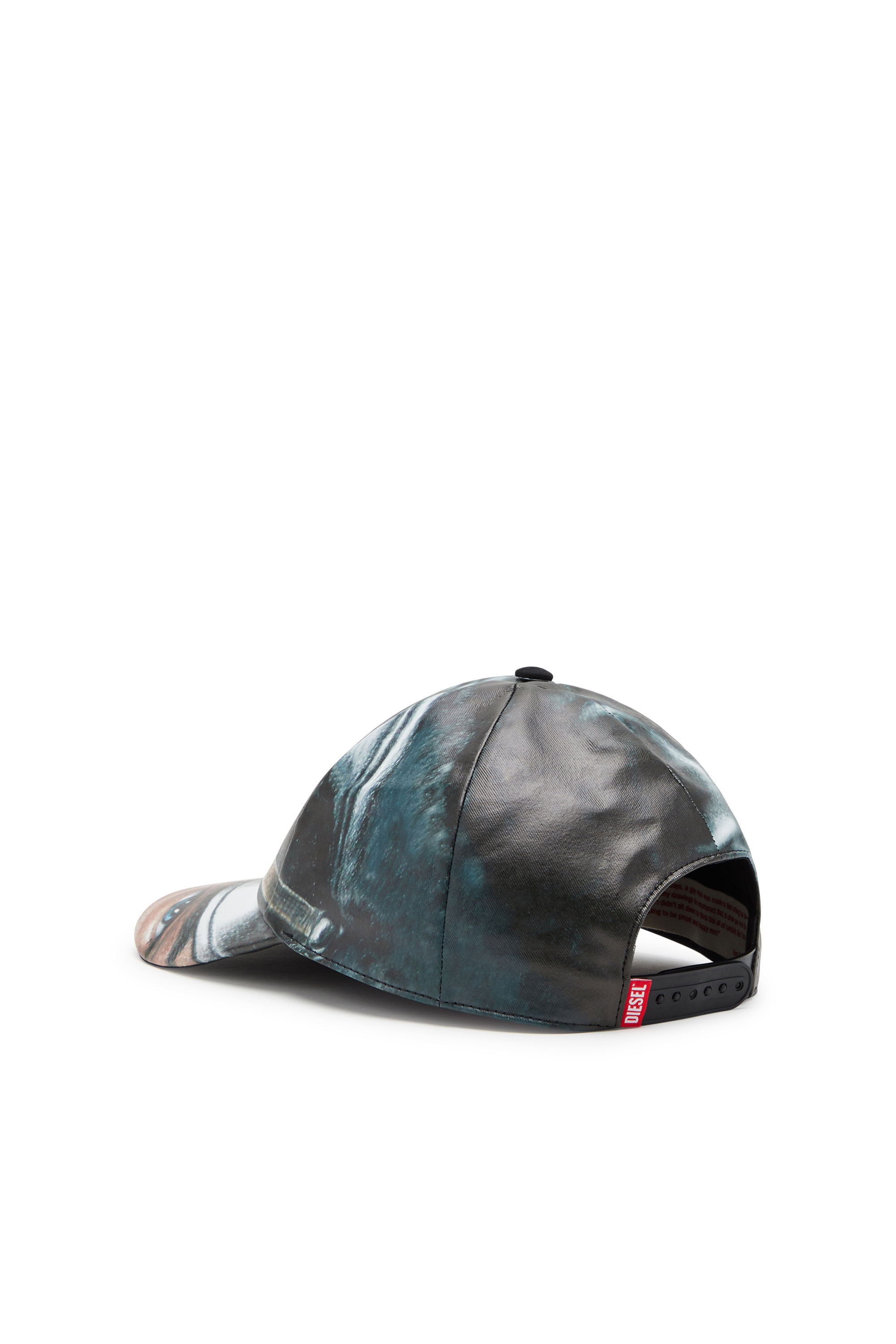 Diesel - PR-IVAR-23, Unisex's Baseball cap with printed peak in Black - 2
