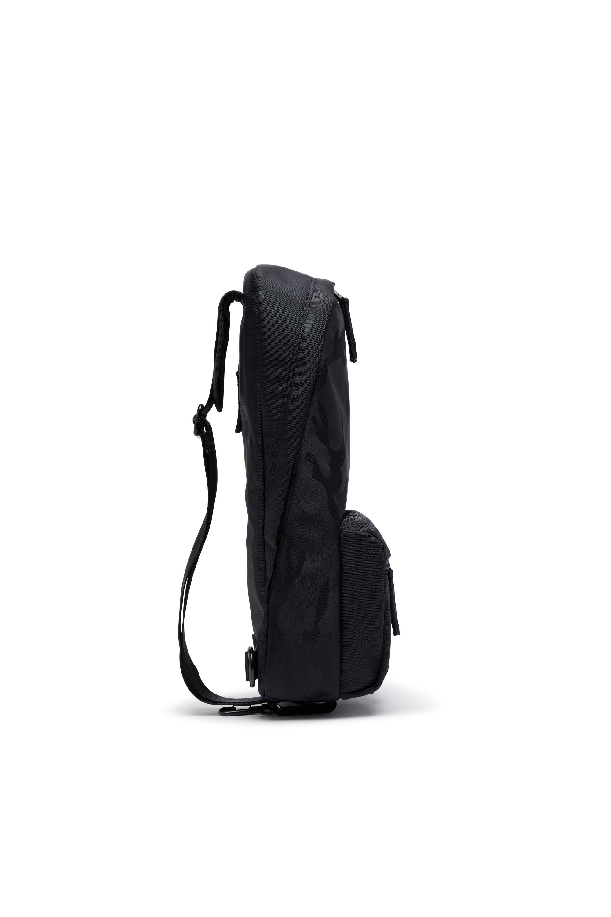 Diesel - DSRT SLINGBAG, Man's Dsrt-Utility sling bag in printed nylon in Black - 3
