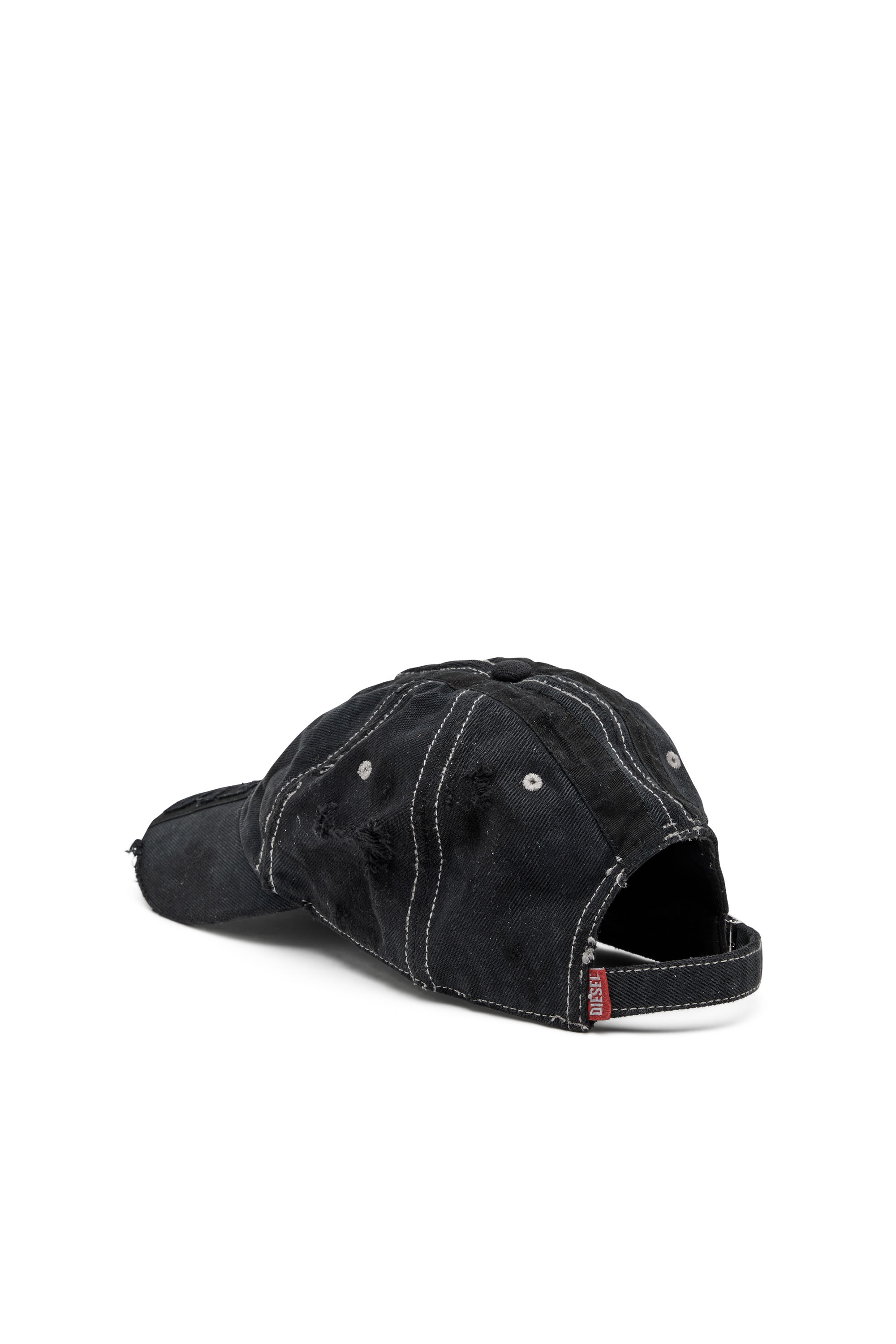 Diesel - C-GEIR, Man's Baseball cap with patches in Black/Dark grey - 2
