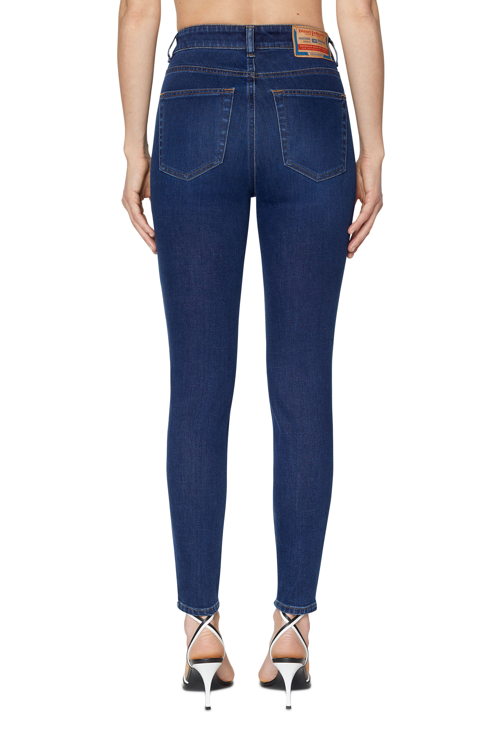 Diesel - Woman's Skinny Jeans 1984 Slandy-High 09C19, Dark Blue - 4