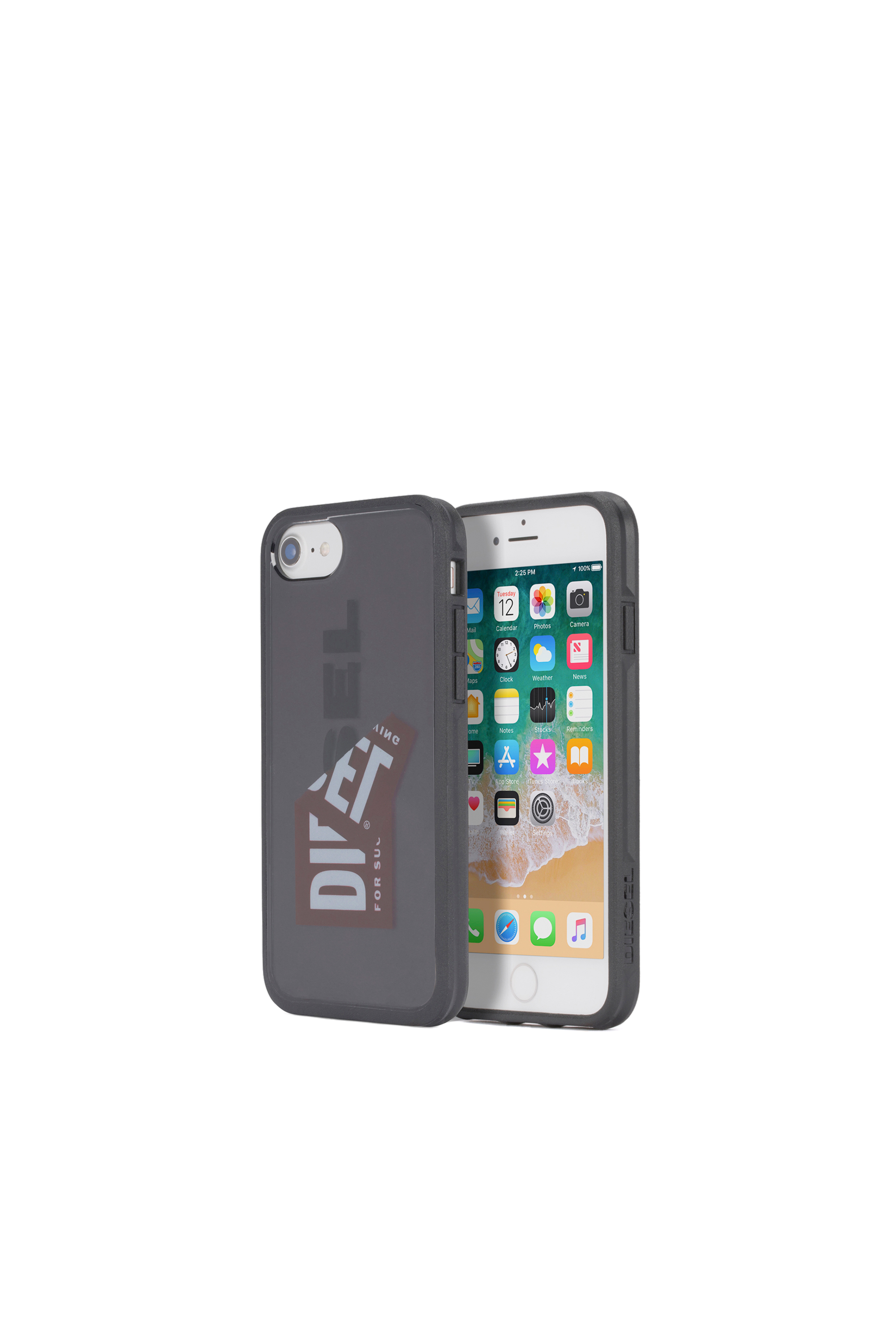 Diesel - STICKER IPHONE 8/7/6S/6 CASE, Unisex's Diesel logo resin case, iPhone 8/7/6s/6 in Black - 1