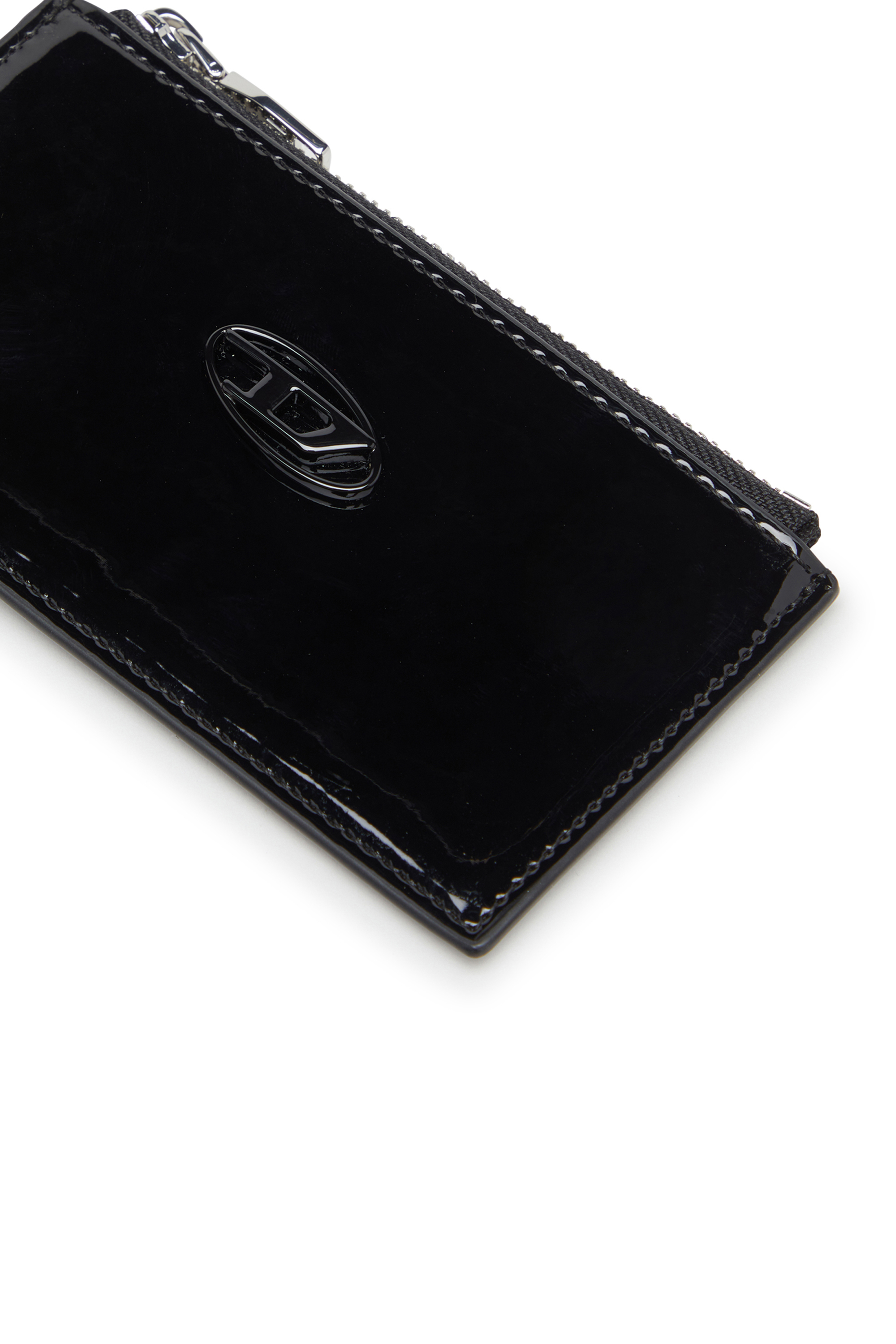 Diesel - PLAY CARD HOLDER III, Woman's Card holder with glossy finish in Black - 3