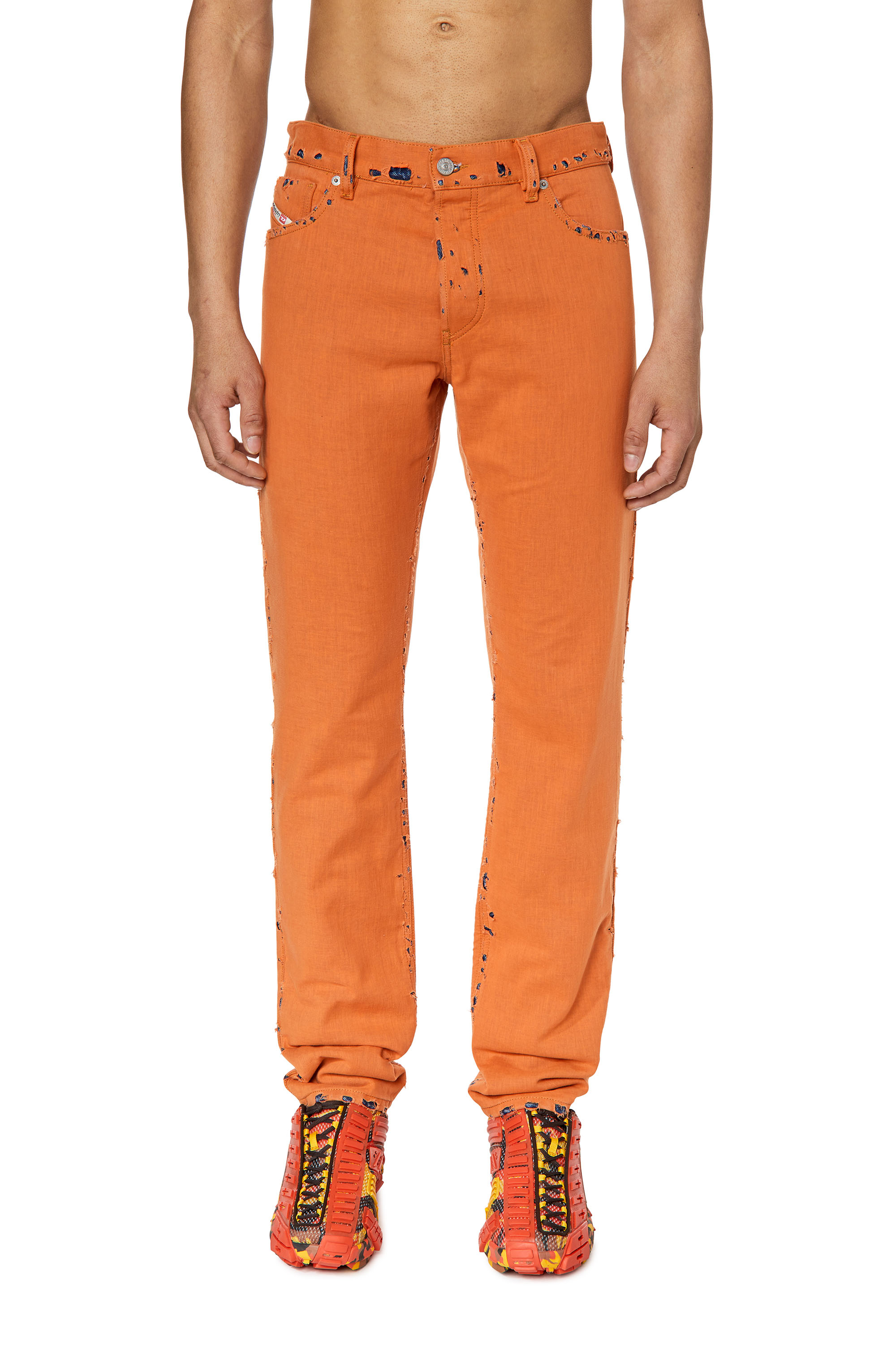 Diesel - Man's Straight Jeans 1995 D-Sark 007R5, Orange - 1