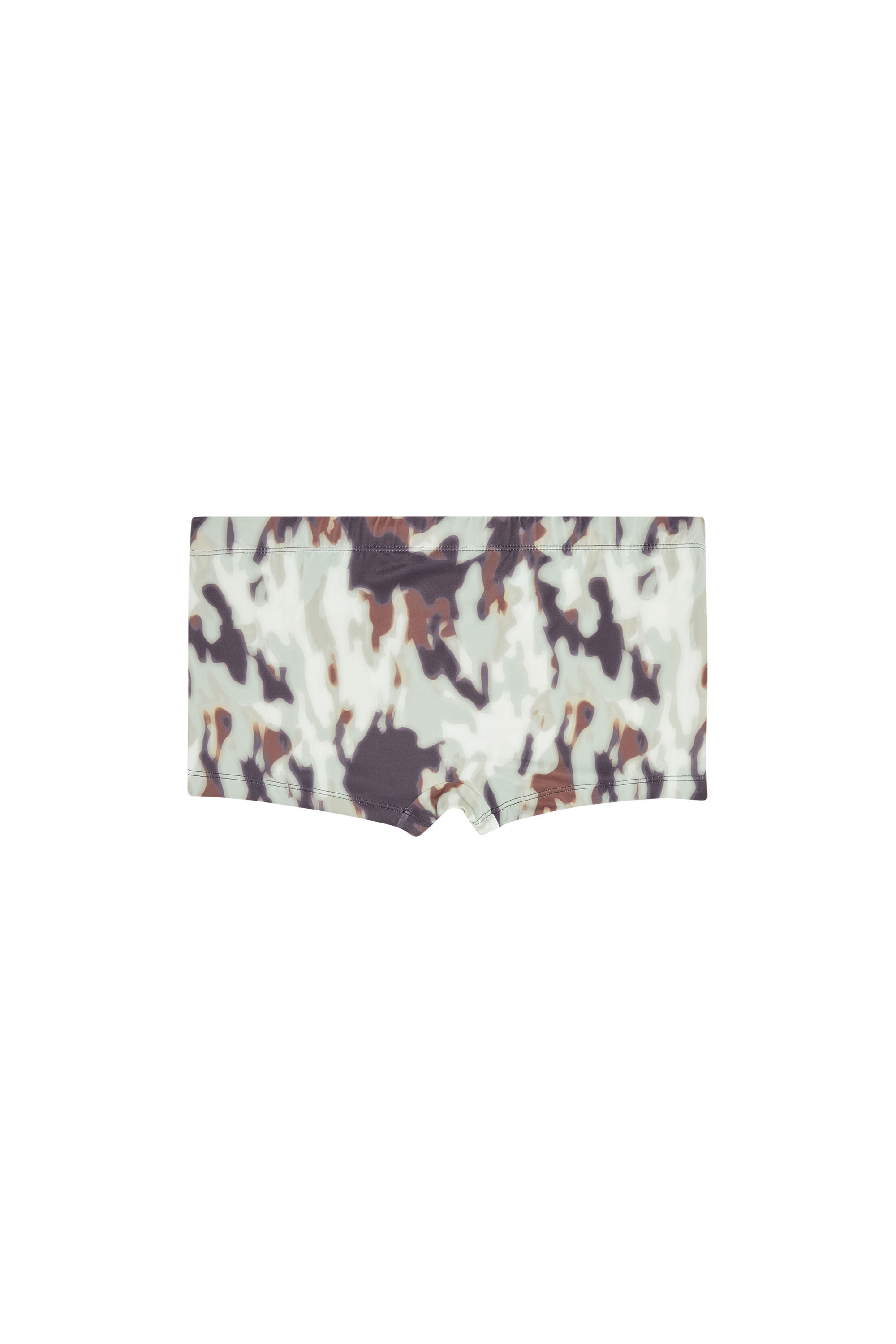 Diesel - BMBX-BRAD, Man's Swim boxer briefs with camo print in Green/Black - 2