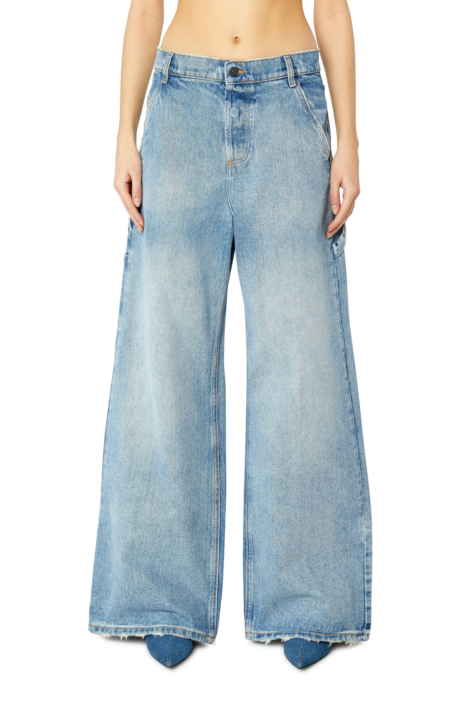 Diesel - Straight Jeans 1996 D-Sire 0EMAG, Woman's Straight Jeans - 1996 D-Sire in Light Blue - 1