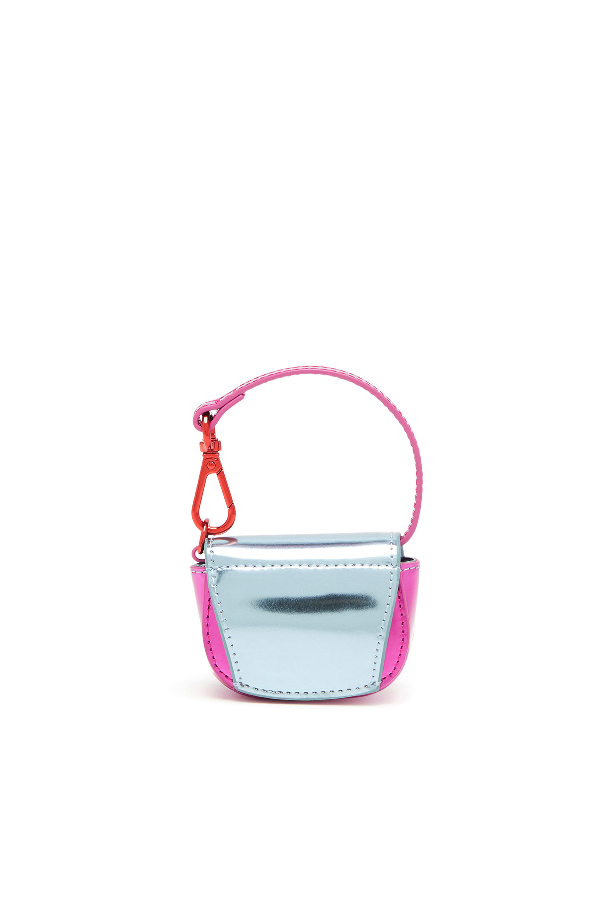 Diesel - 1DR XXS, Woman's Iconic bag charm in mirror leather in Azure - 2