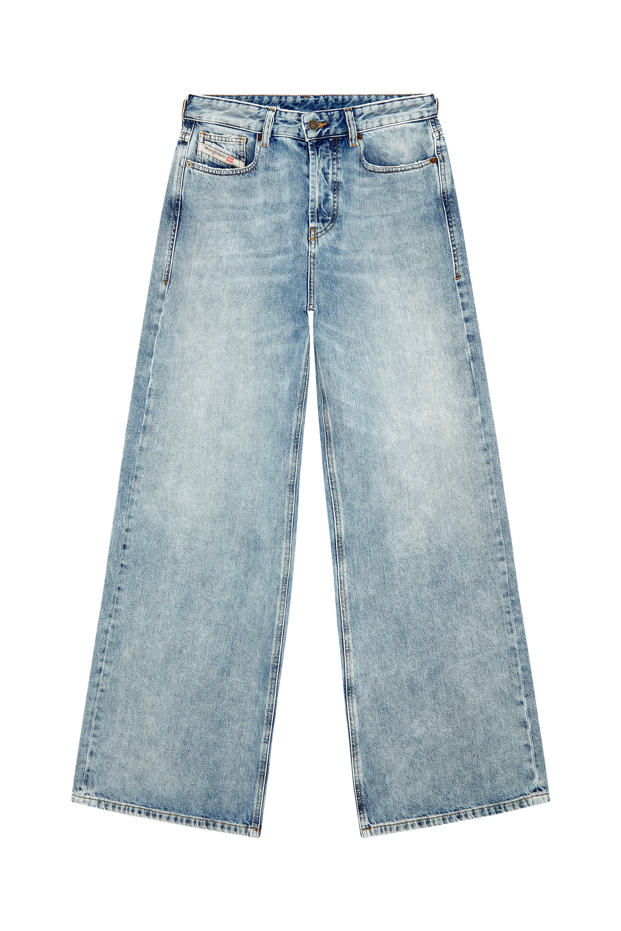 Diesel - Woman's Relaxed Jeans 1996 D-Sire 09H57, Light Blue - 3
