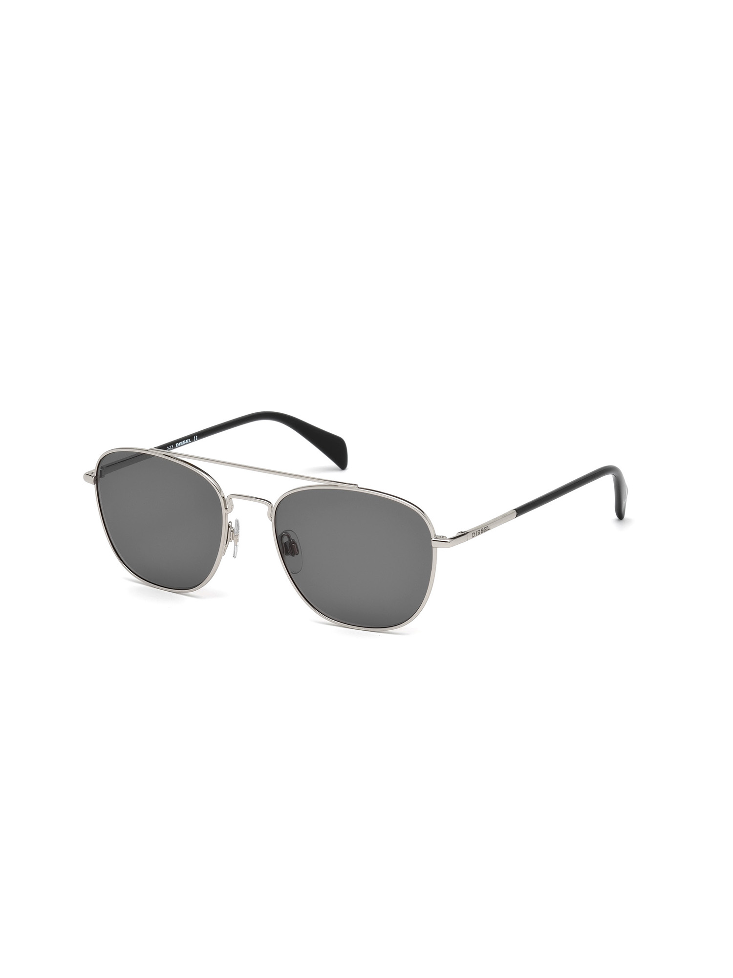 Diesel - DM0194, Man's Metal temple eyewear with double bridge in Silver - 1