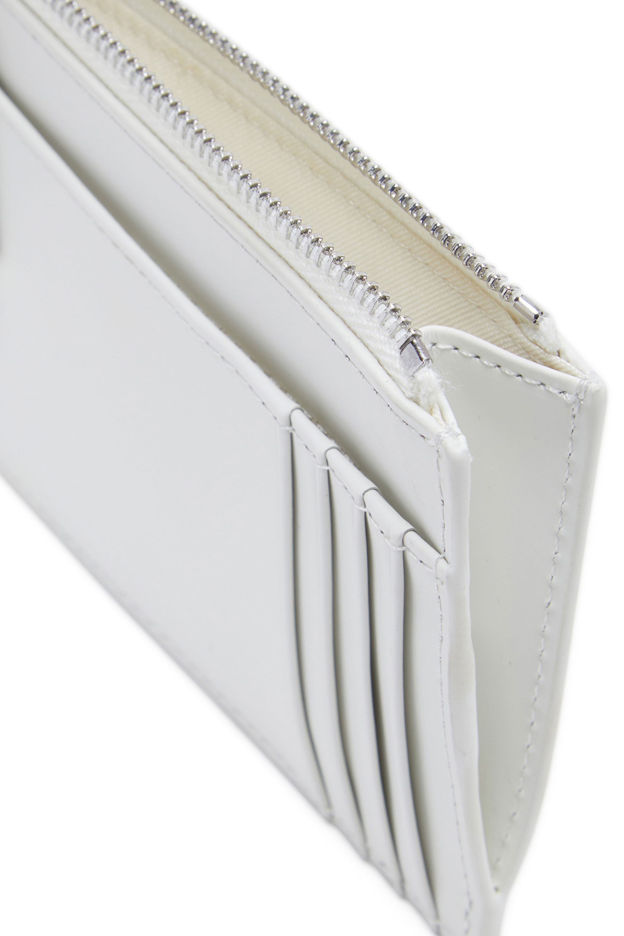Diesel - 1DR CARD HOLDER I, Woman's Card holder in matte leather in White - 3