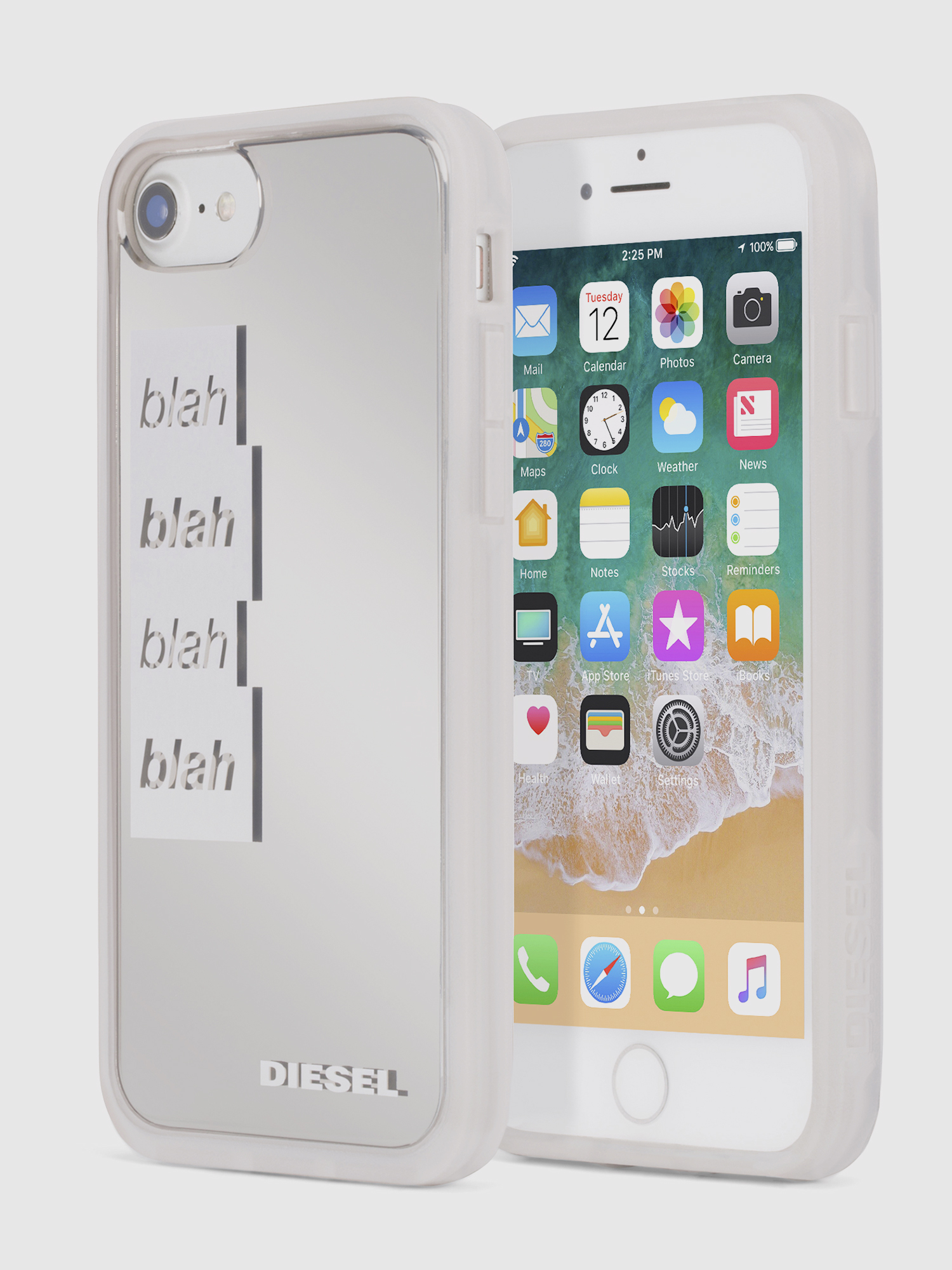 Diesel - BLAH BLAH BLAH IPHONE 8 PLUS/7 PLUS/6s PLUS/6 PLUS CASE, Woman's Resin case, iPhone 8 Plus/7 Plus/6s Plus/6 Plus in White - 1
