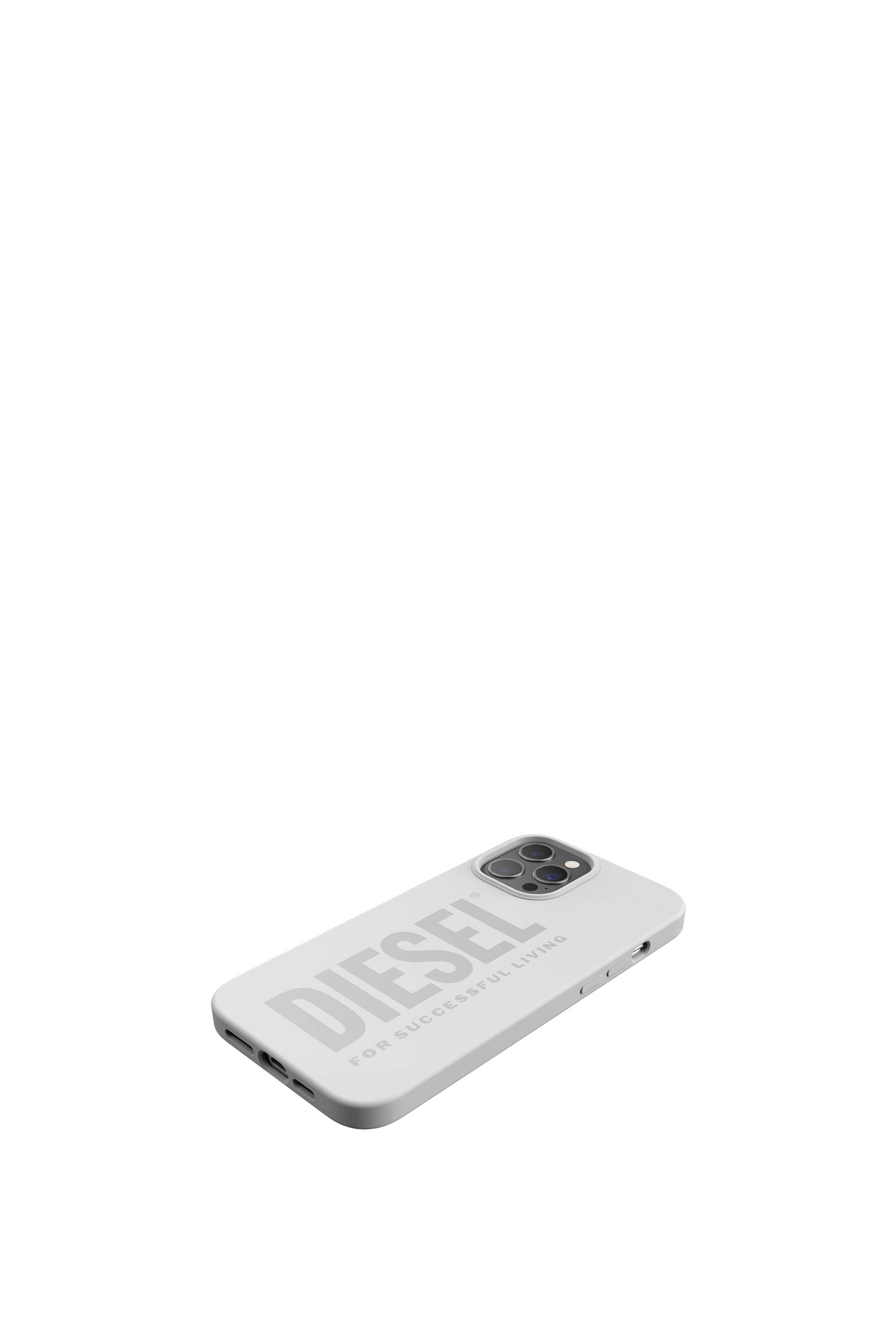 Diesel - 44283  STANDARD CASES, Unisex's Silicone case for iPhone 12 Pro Max in White - 4