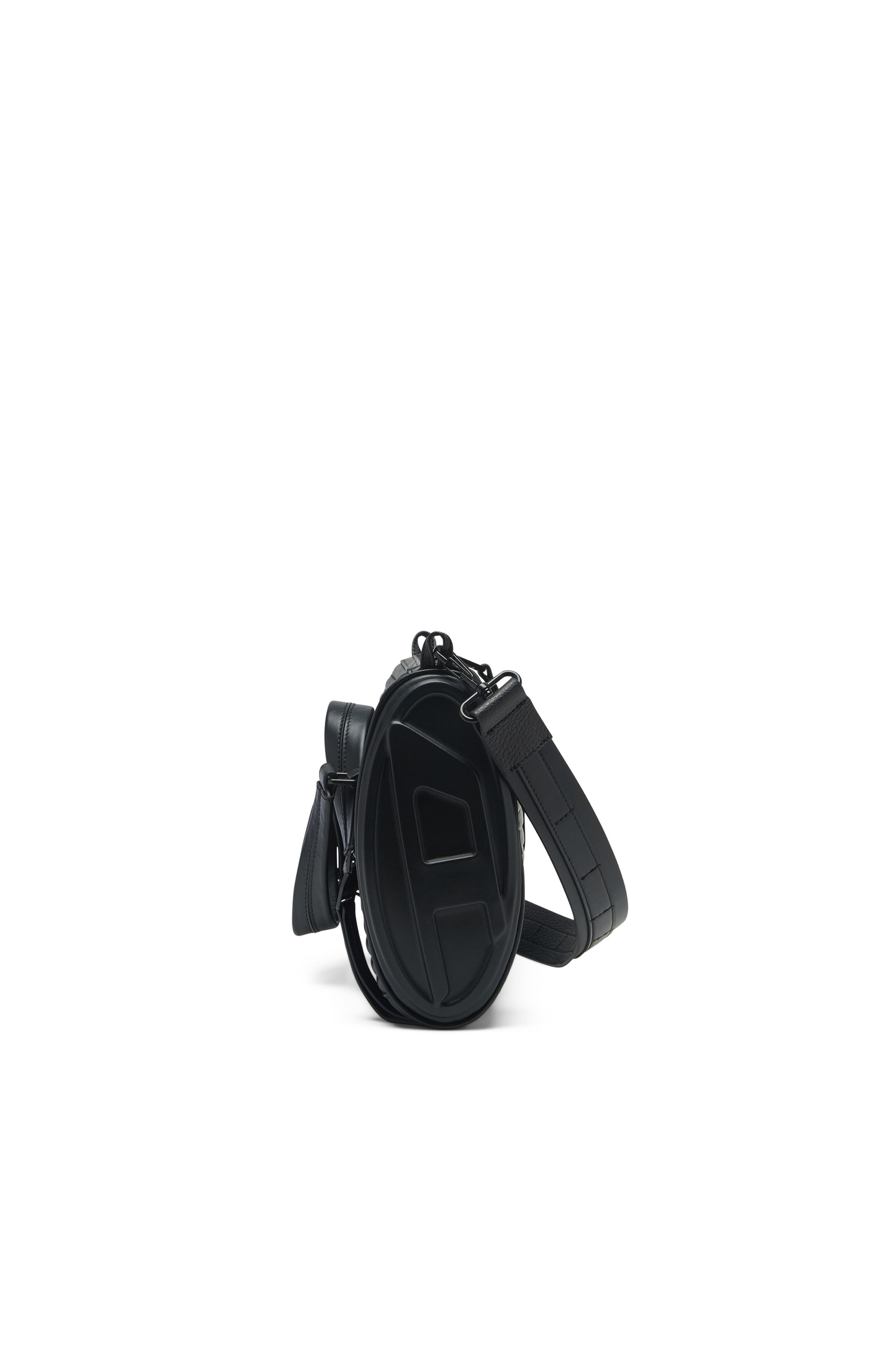 Diesel - ODD SHOULDER M X, Unisex's Odd Shoulder M X - Convertible leather bag in Black - 3