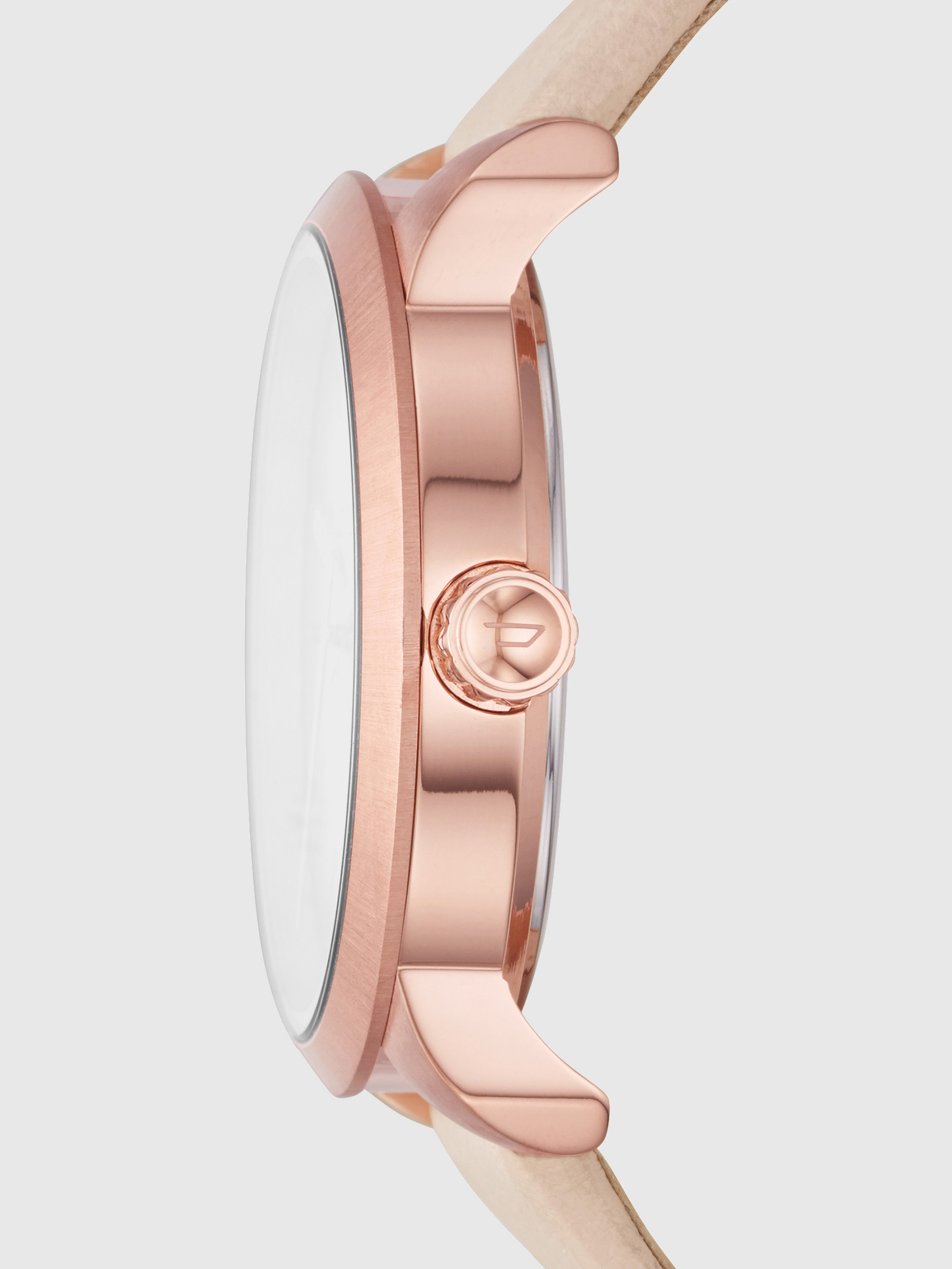Diesel - DZ5572, Woman's Flare Degrade watch with nude leather strap, 37 mm in Beige - 2