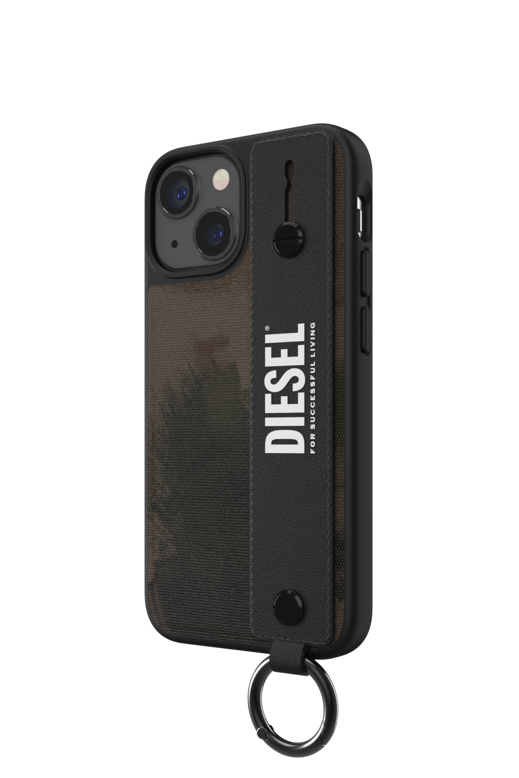 Diesel - 47179 HANDSTRAP CASE, Unisex's Handstrap case for iPhone 13 Mini in Military Green - 4