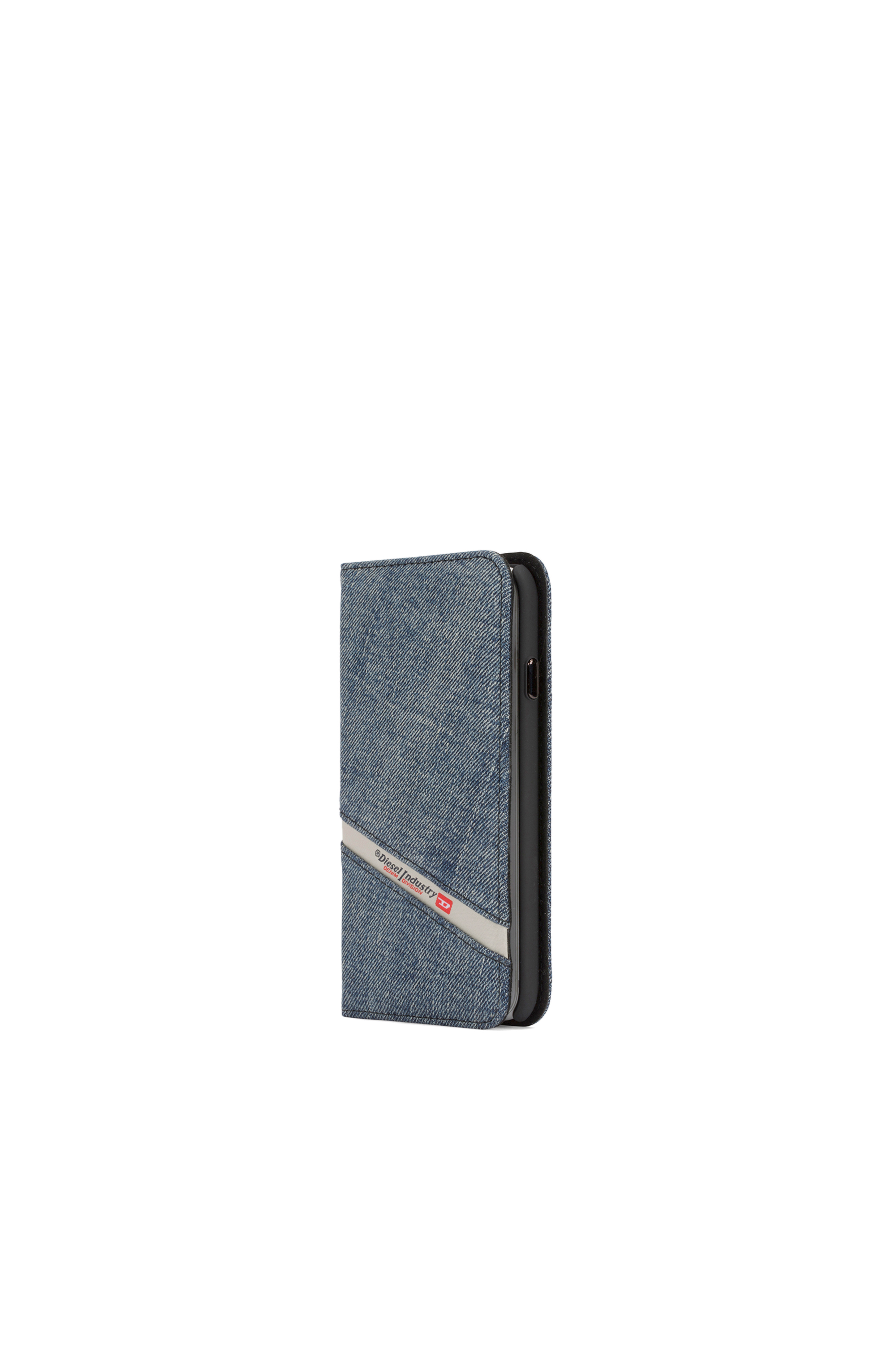 Diesel - DENIM IPHONE X FOLIO, Unisex's Denim folio, iPhone X in Blue Jeans - 4