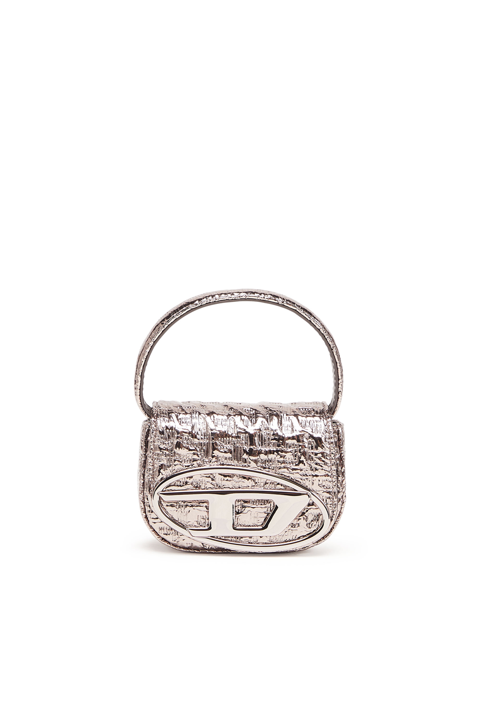 Diesel - 1DR XS, Woman's 1DR XS - Iconic mini bag with metallic monogram in Pink - 1