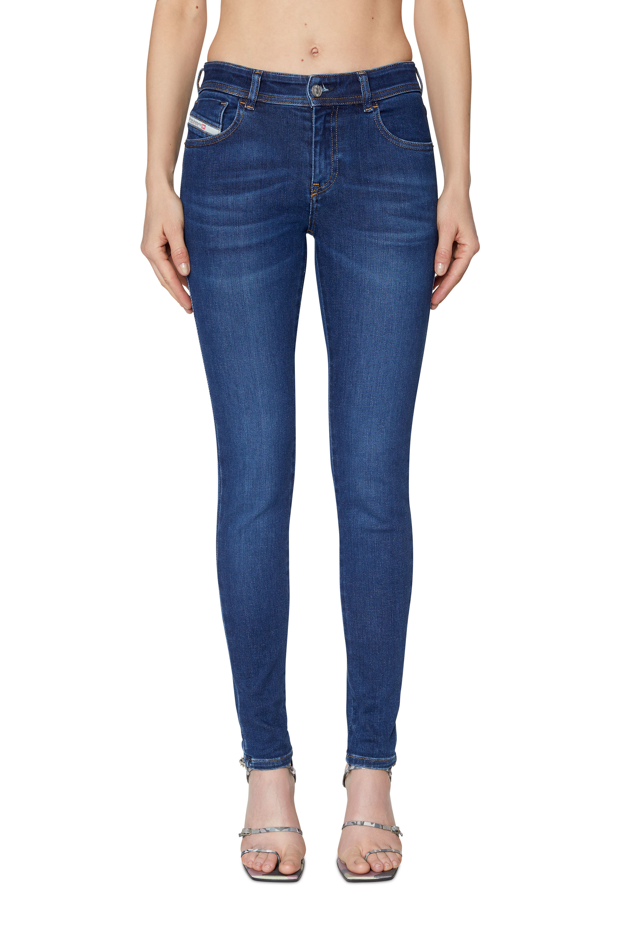 Diesel - Woman's Skinny Jeans 2017 Slandy 09C19, Dark Blue - 1