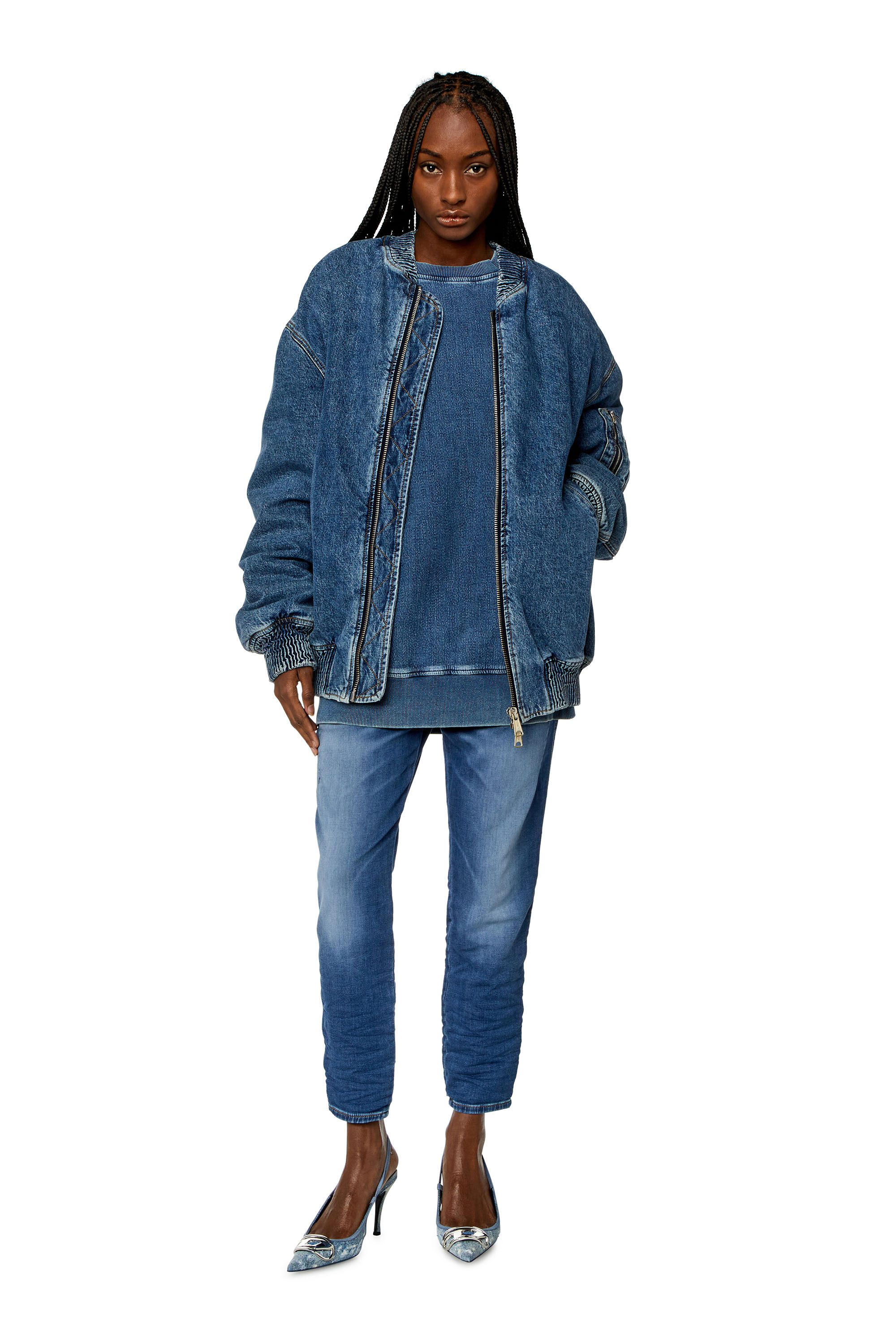 Diesel - Woman's Regular 2041 D-Fayza Joggjeans® 068HY, Medium blue - 2