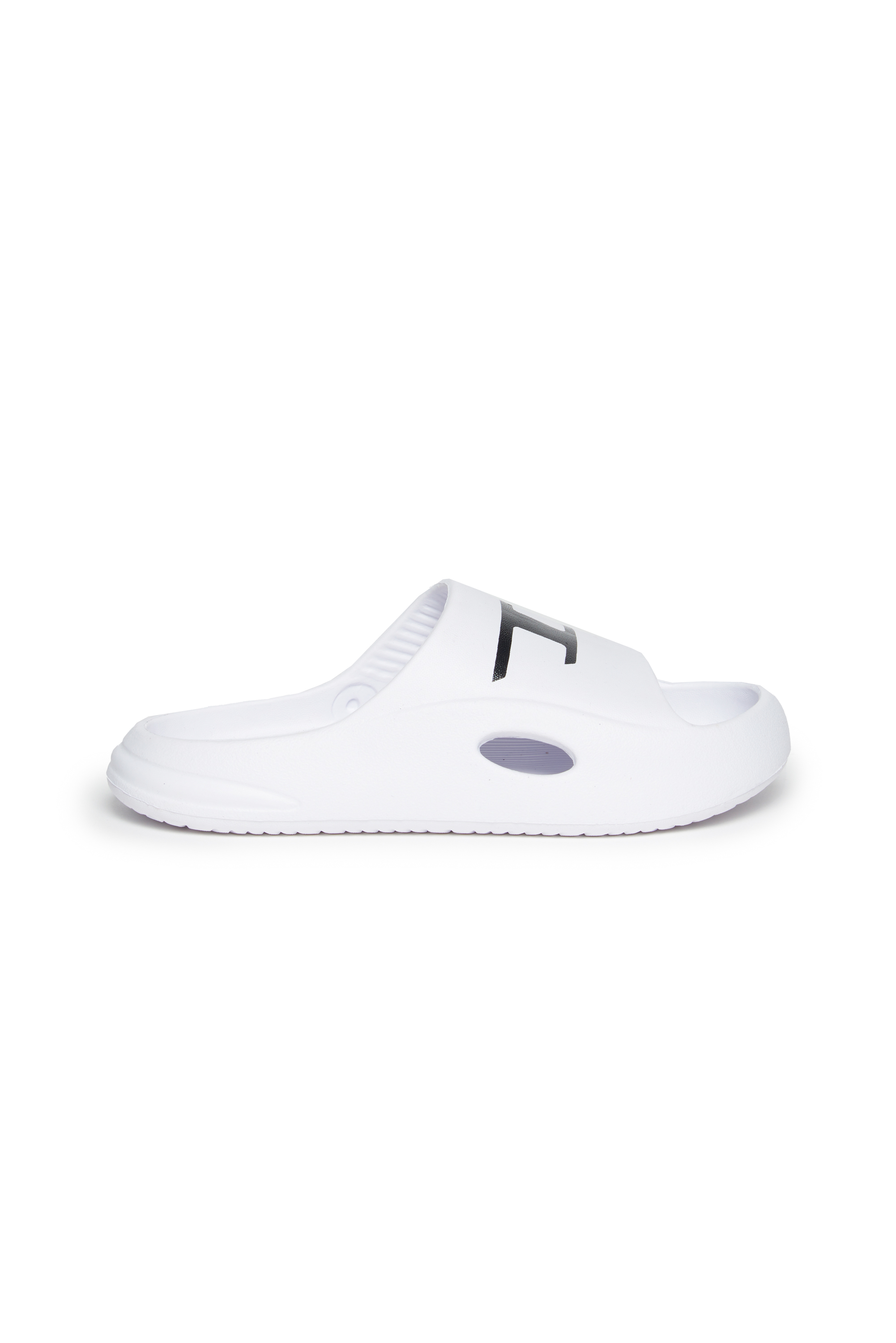 Diesel - SA-CHUNCKY D, Unisex's Slide sandals with D logo print in White - 1