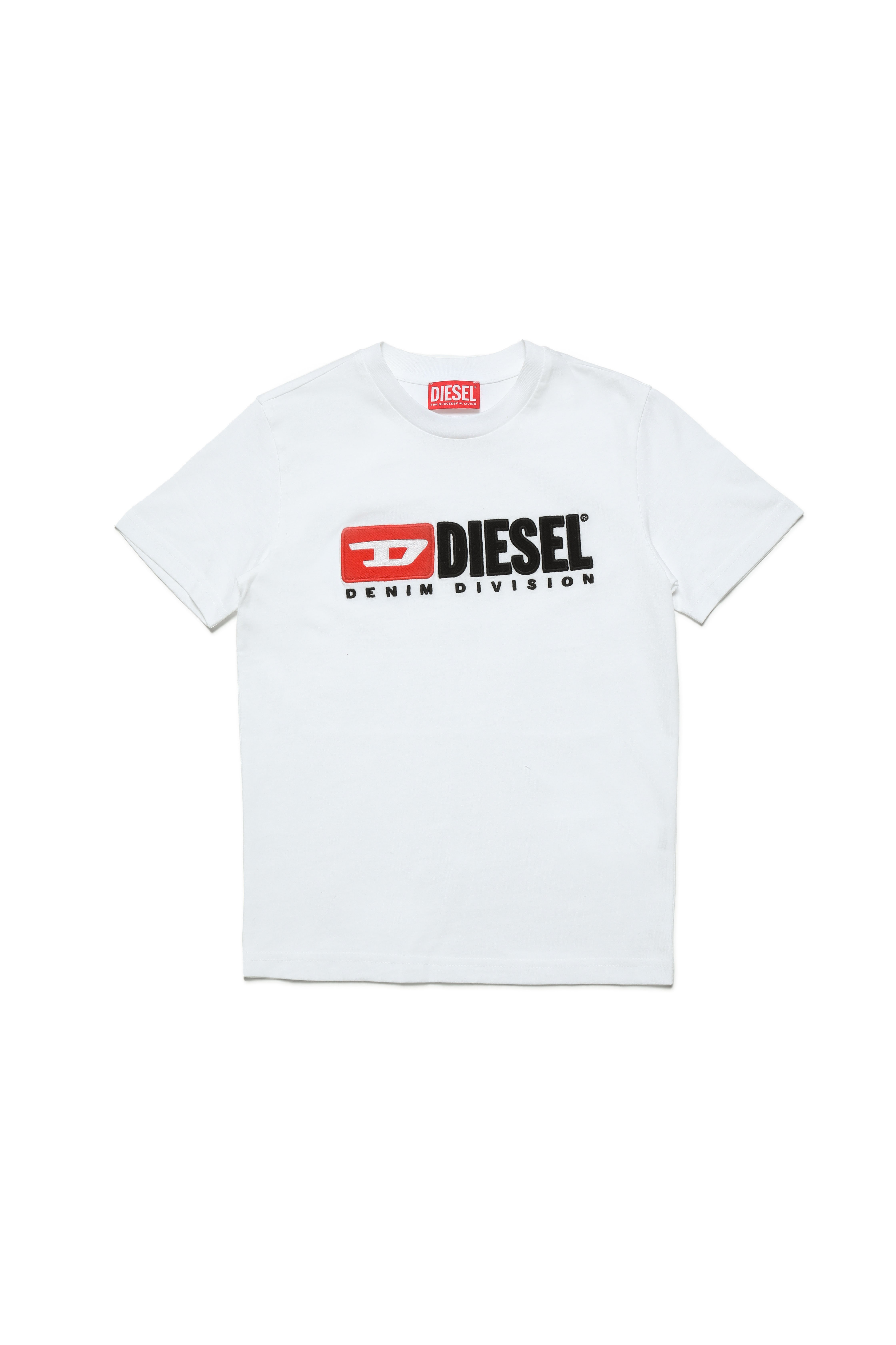 Diesel - TDIEGODIVE, Unisex's T-shirt with Diesel patches in White - 1