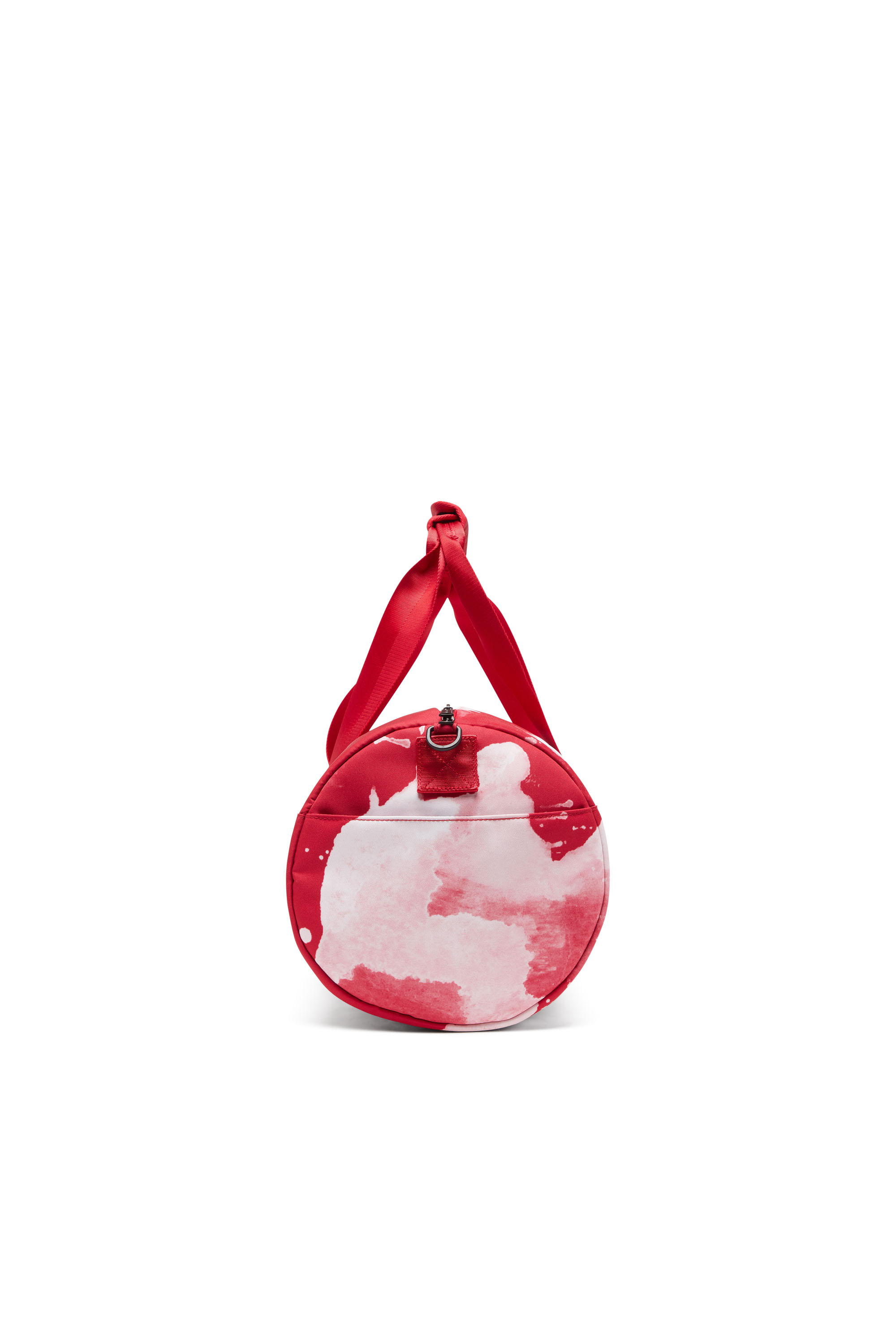 Diesel - RAVE DUFFLE X, Man's Rave Duffle X - Duffle bag in logo-printed fabric in Red - 3