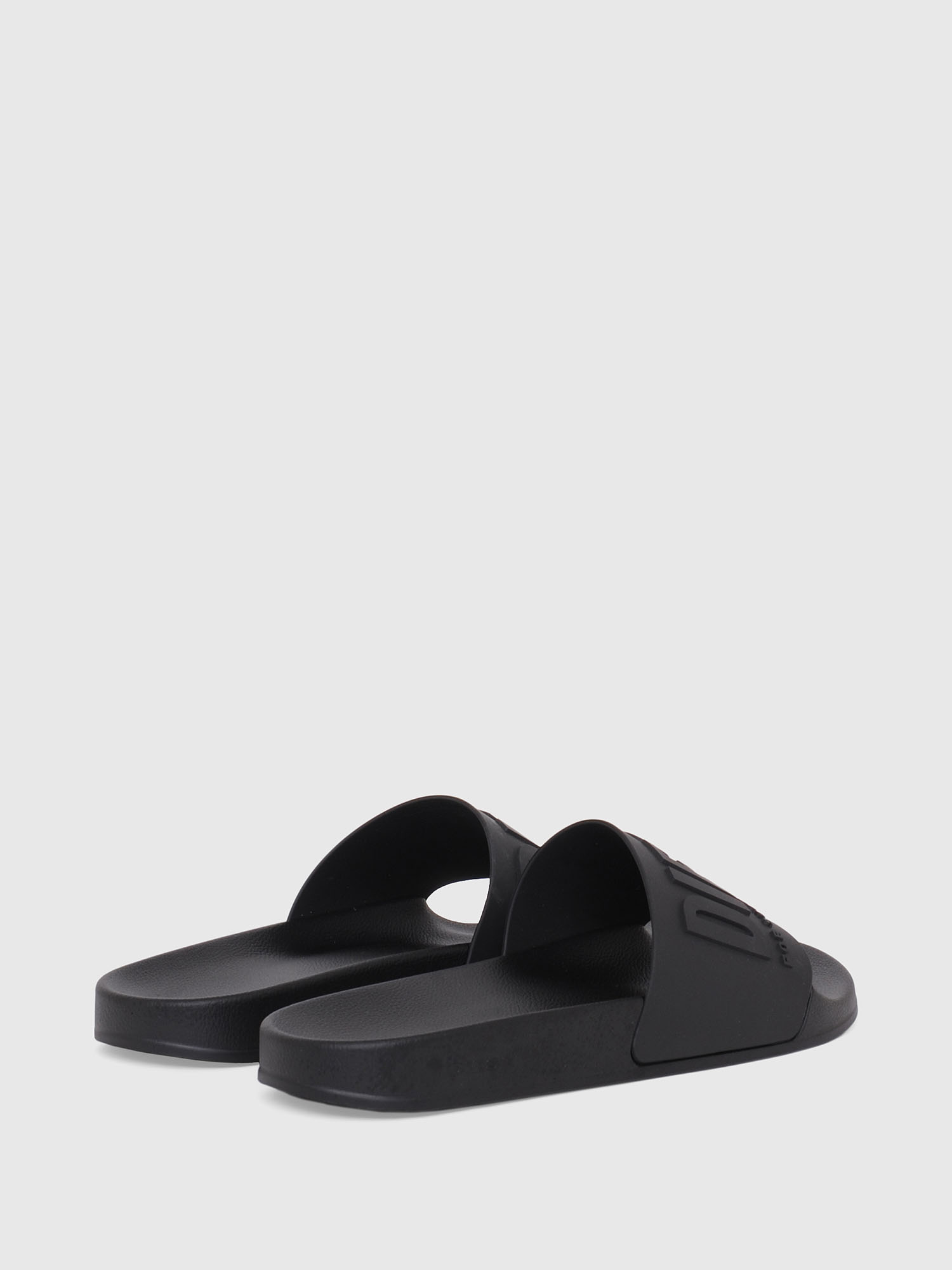 Diesel - SA-MAYEMI W, Woman's Pool slides with embossed logo in Black - 3
