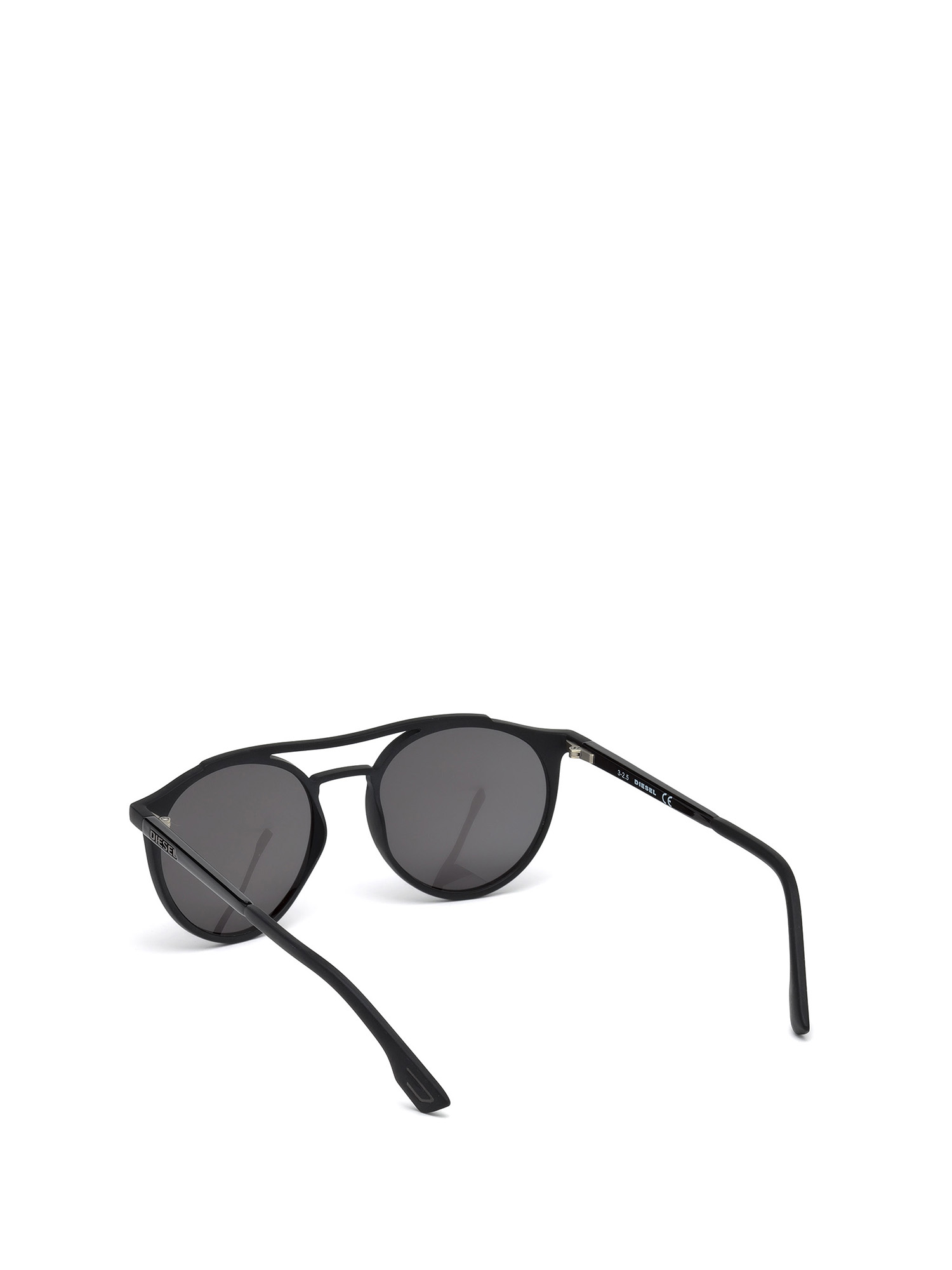 Diesel - DM0195, Unisex's Lightweight eyewear with double bridge in Opaque Black - 2