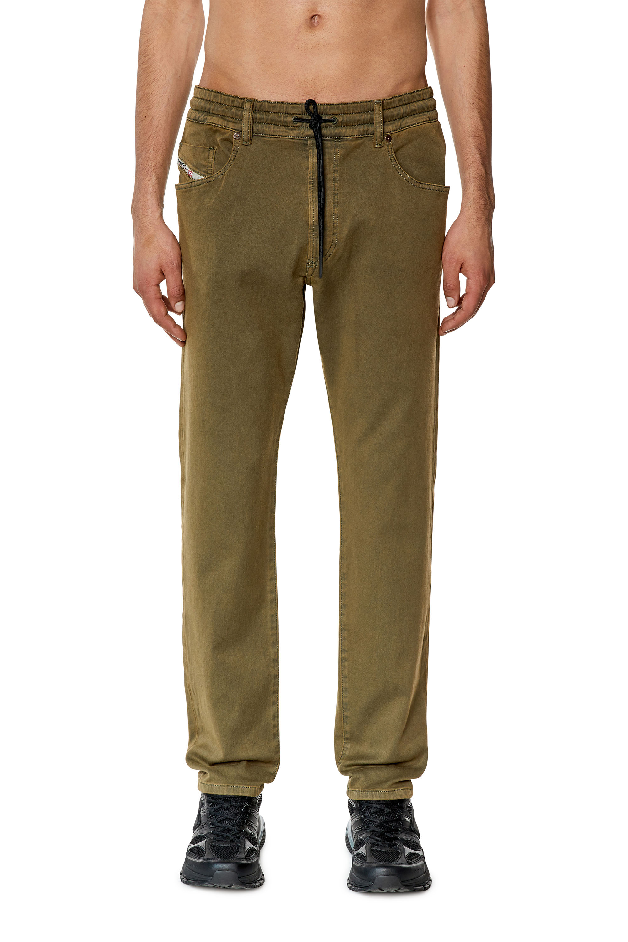Diesel - Tapered 2030 D-Krooley Joggjeans® 068DY, Man's Tapered 2030 D-Krooley Joggjeans® in Green - 1
