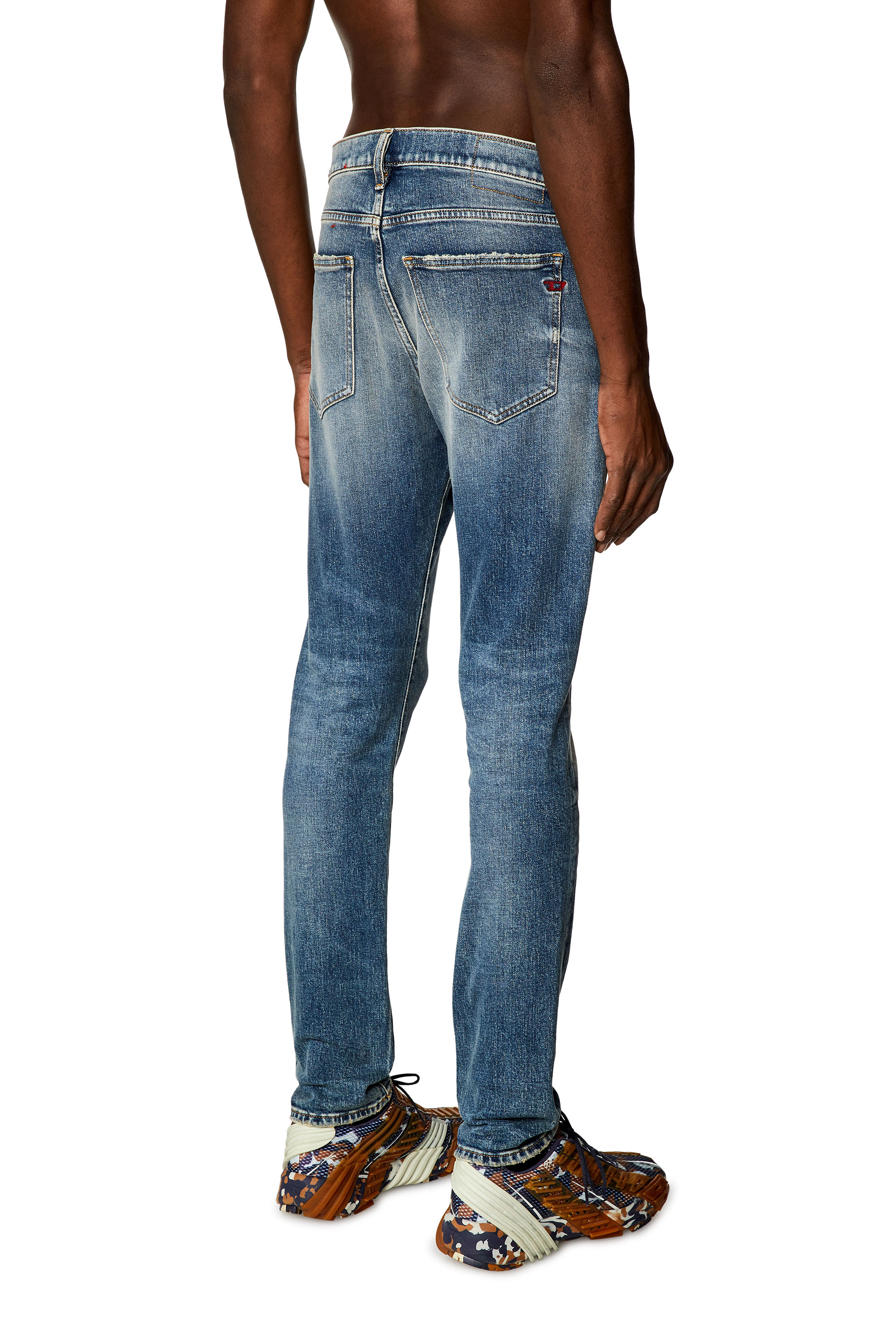 Diesel - Man's Slim Jeans 2019 D-Strukt E07L1, Medium blue - 4