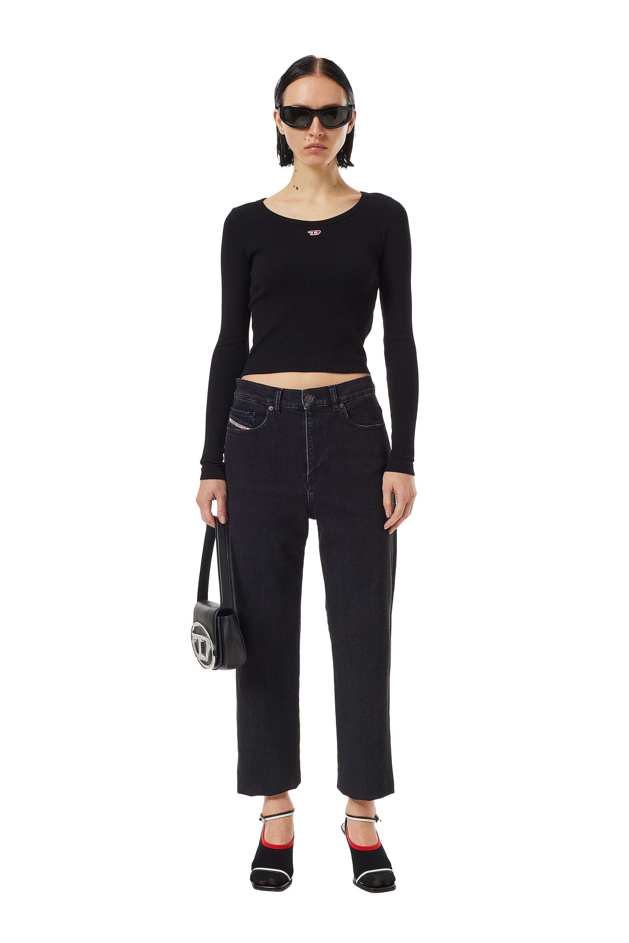 Diesel - Boyfriend Jeans 2016 D-Air Z9C25, Woman's Boyfriend Jeans - 2016 D-Air in Black/Dark grey - 2