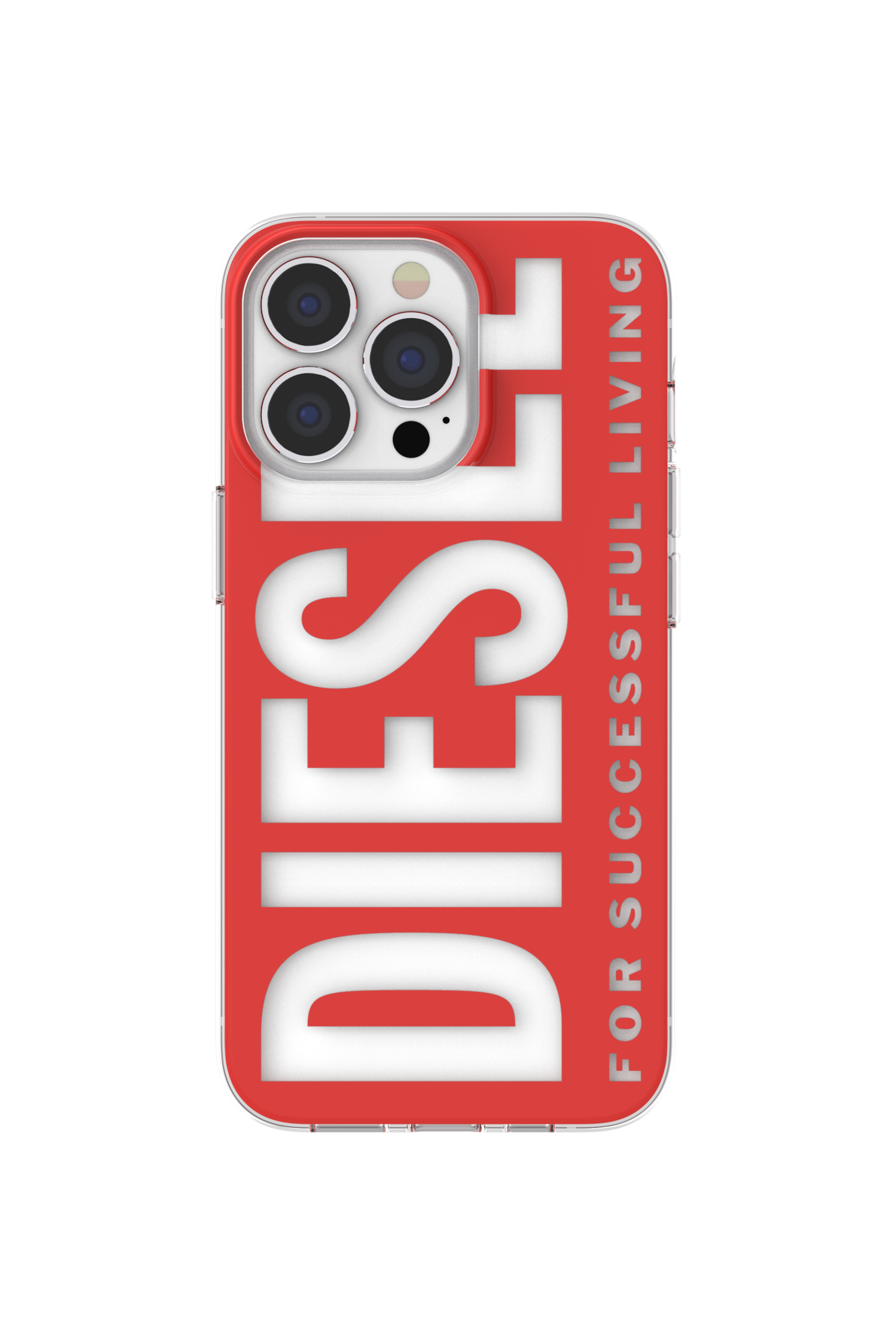 Diesel - 47203 STANDARDASE, Unisex's Clear case for iPhone 13/13Pro in Red - 2