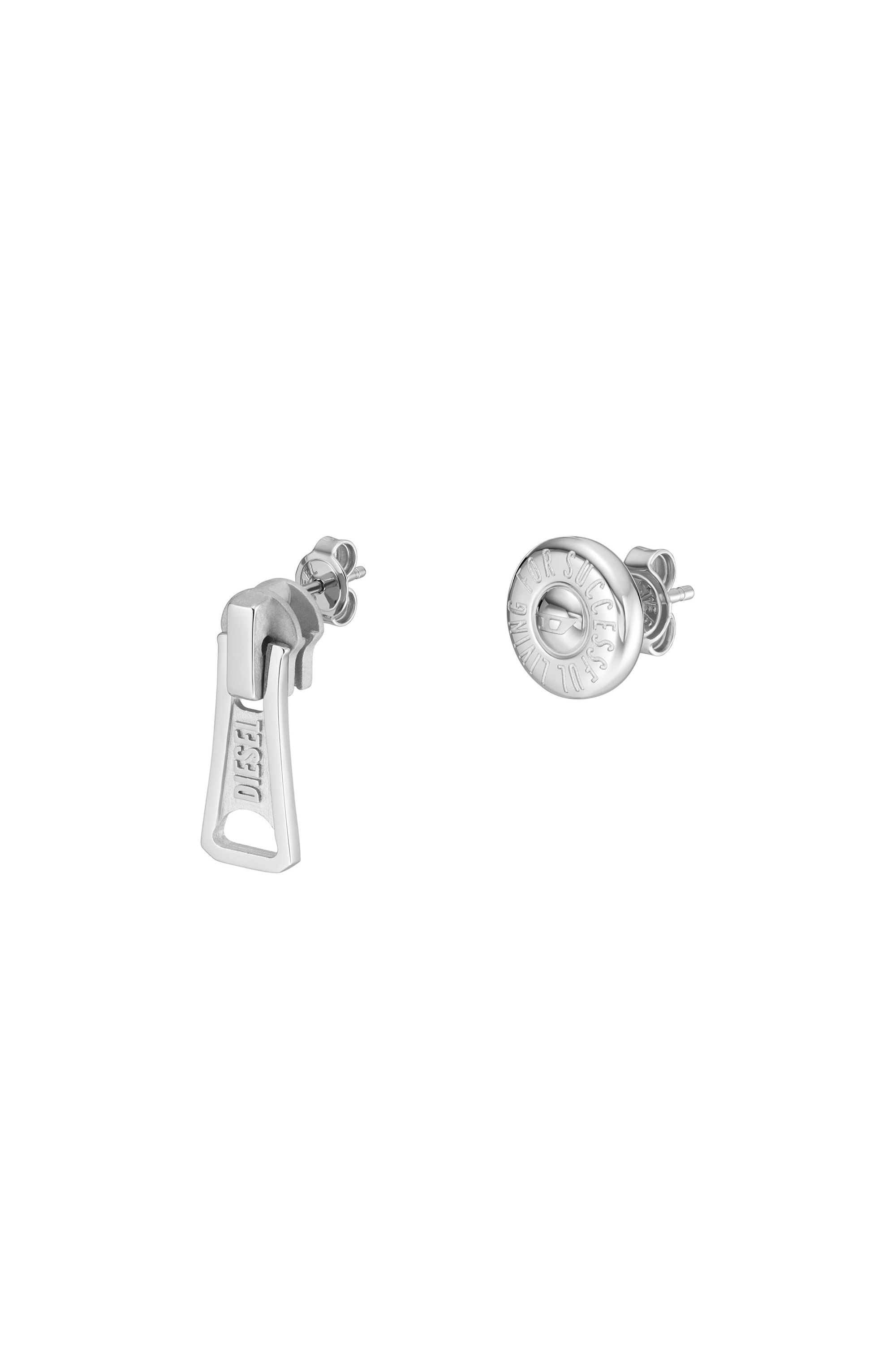 Diesel - DX1402SET, Unisex's Stainless Steel Stud Earrings Set in Silver - 1