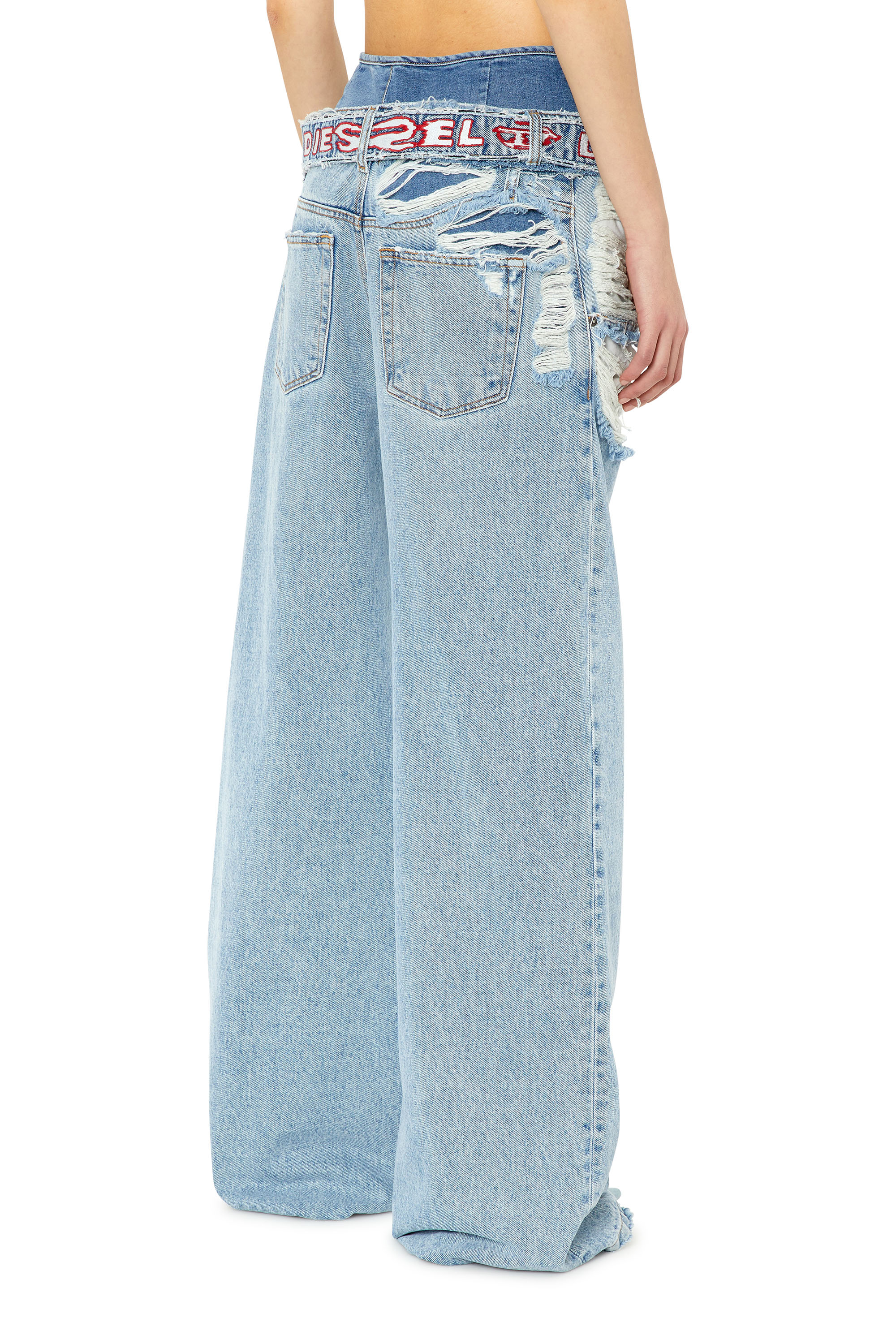 Diesel - Woman's Boyfriend Jeans D-Illin 0EMAG, Light Blue - 4