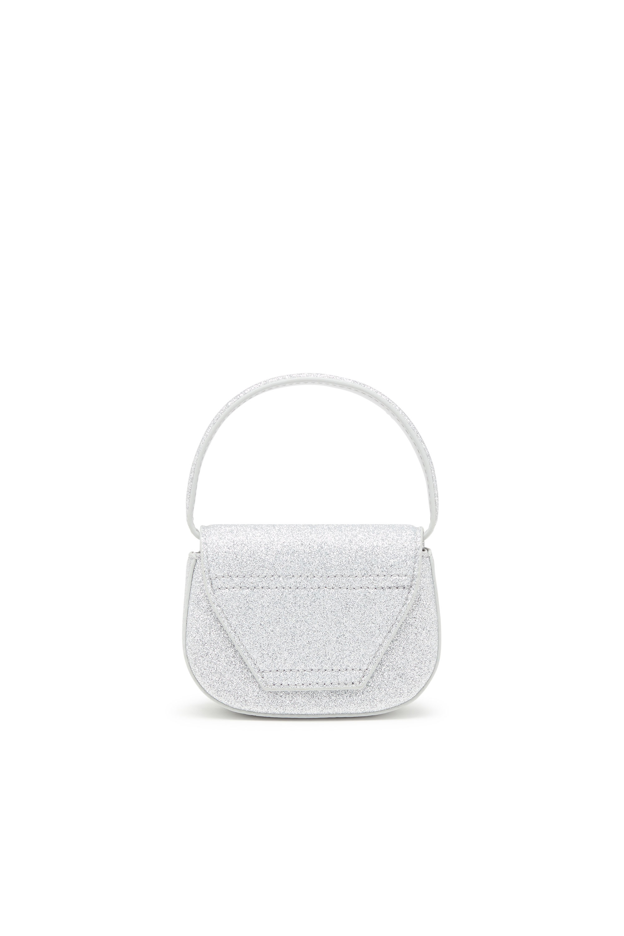 Diesel - 1DR XS, Woman's 1DR XS-Iconic mini bag in glitter fabric in Silver - 2