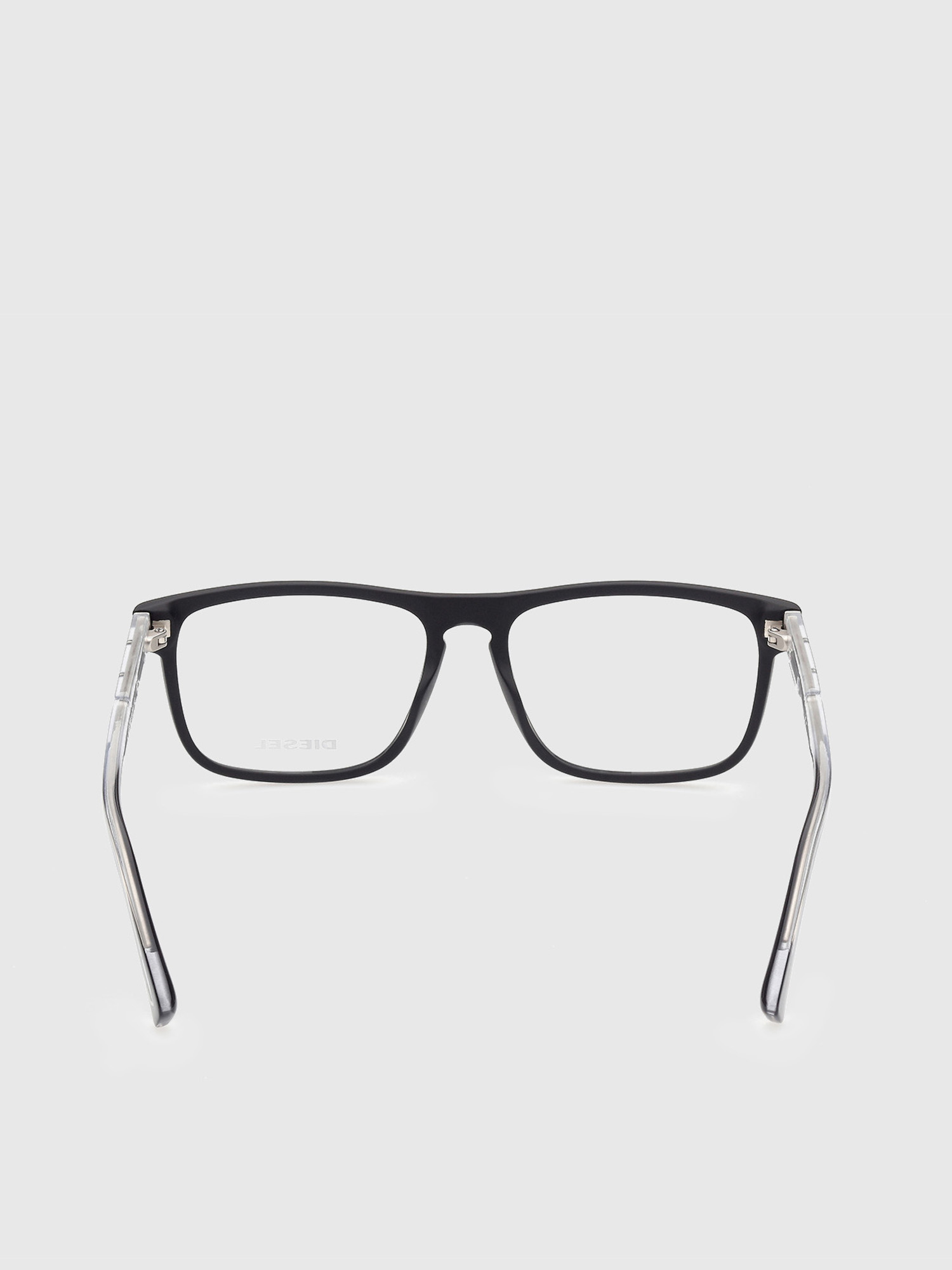 Diesel - DL5406, Unisex's Optical glasses with the transparent injection-molded temples in Black/White - 4