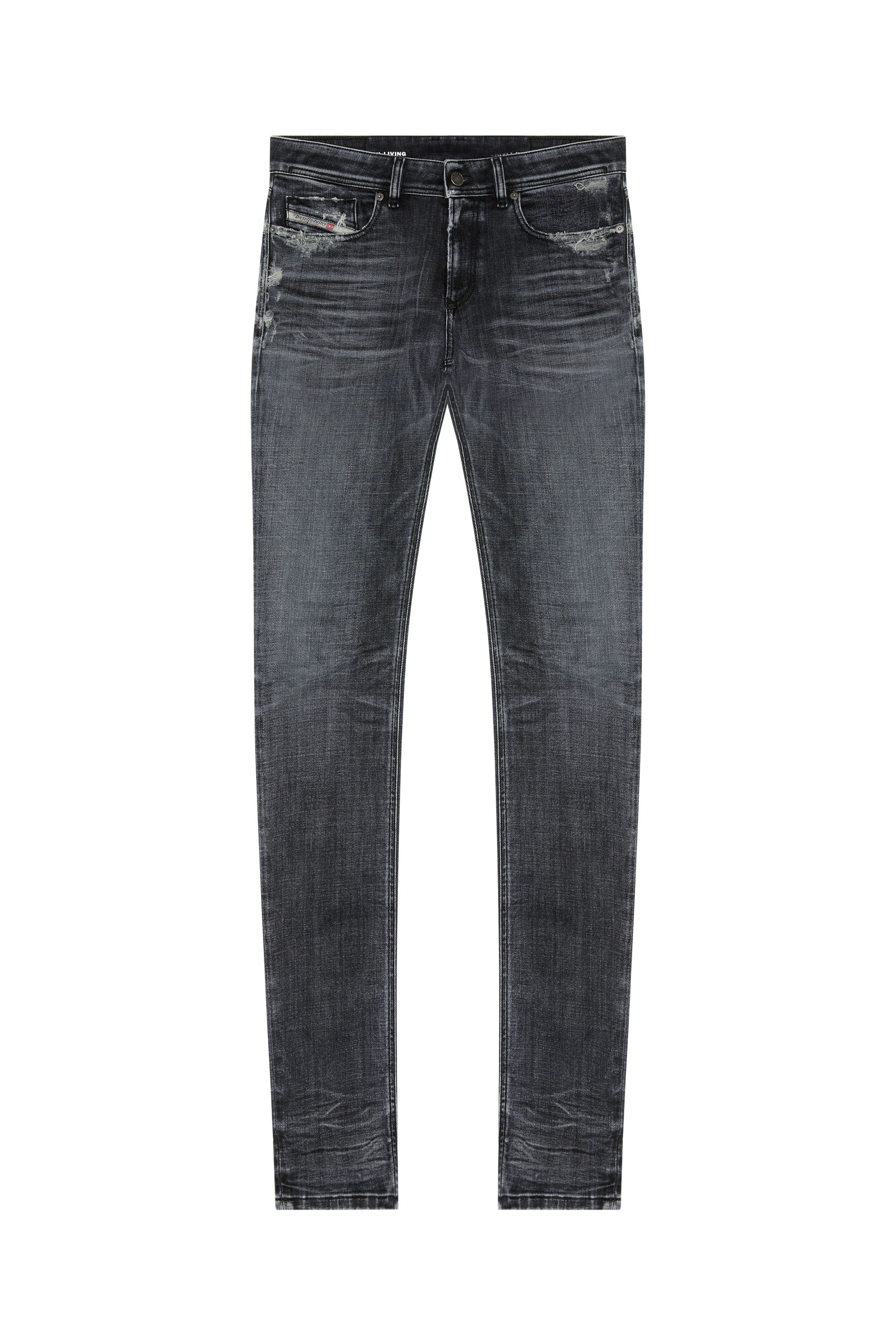 Diesel - Man's Skinny Jeans 1979 Sleenker 09G37, Black/Dark grey - 3