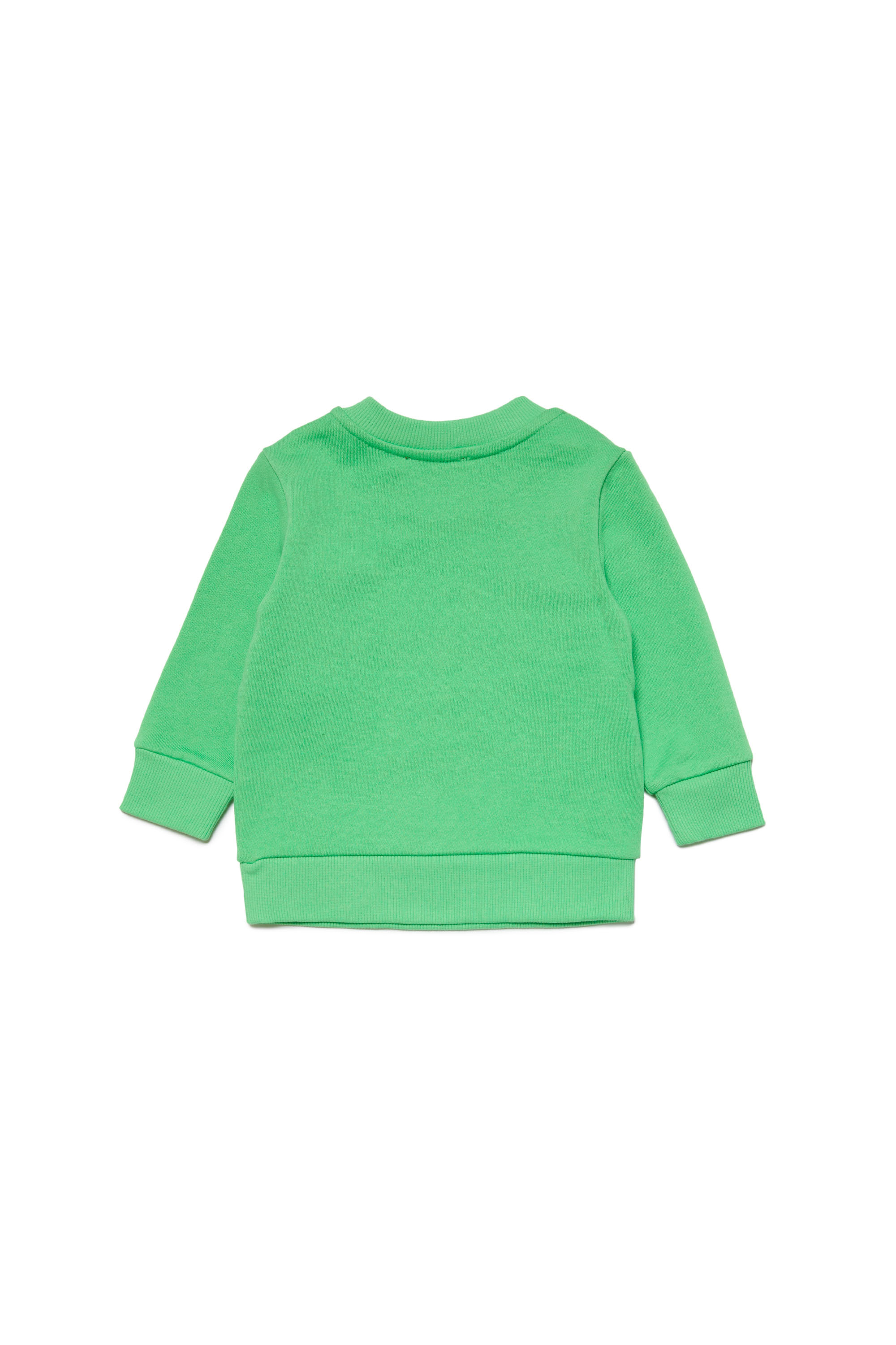 Diesel - SCERB, Unisex's Cotton sweatshirt with Oval D in Green - 2