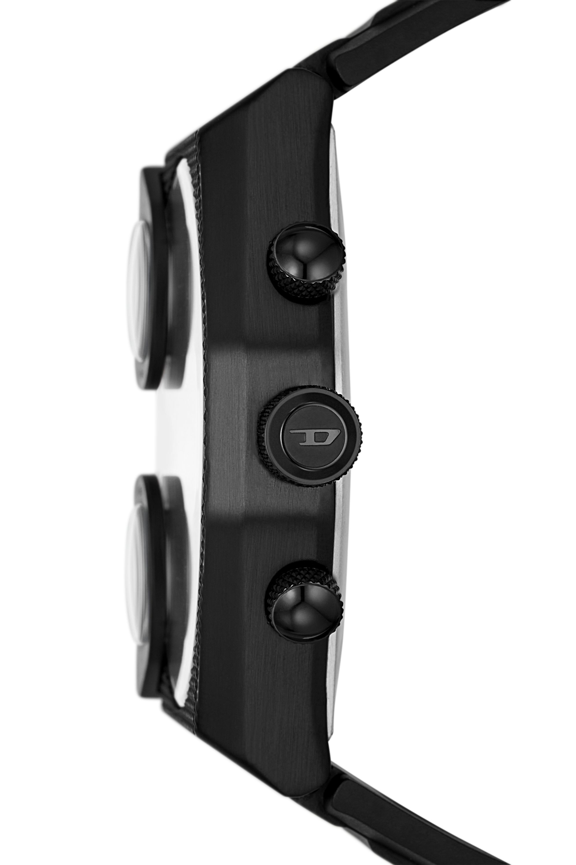 Diesel - DZ7474, Man's Sideshow Black Silicone Watch in Black - 3