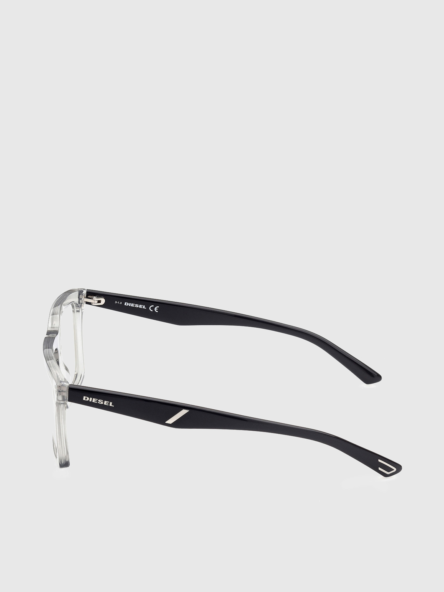 Diesel - DL5399, Man's Optical glasses with rectangular shape in White/Black - 3