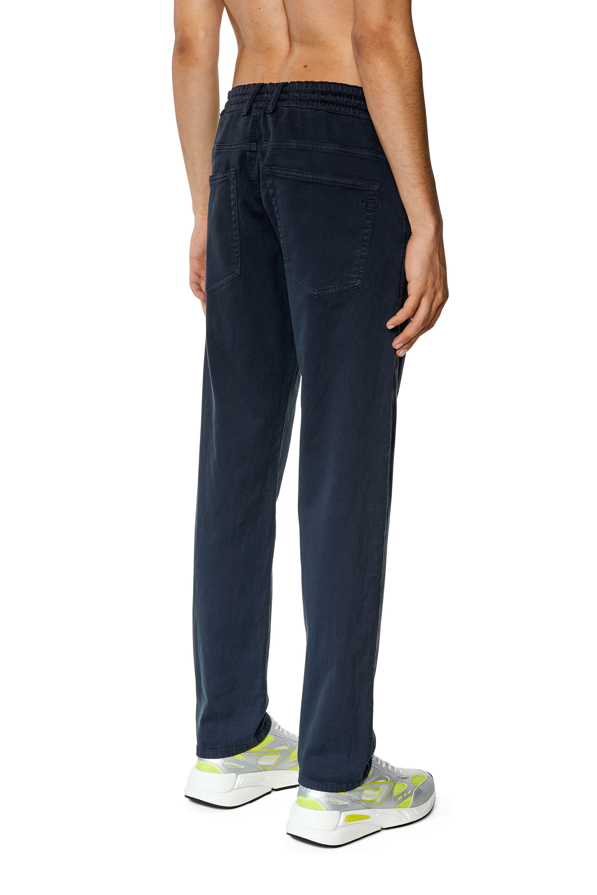 Diesel - Tapered 2030 D-Krooley Joggjeans® 068DY, Man's Tapered 2030 D-Krooley Joggjeans® in Blue - 4