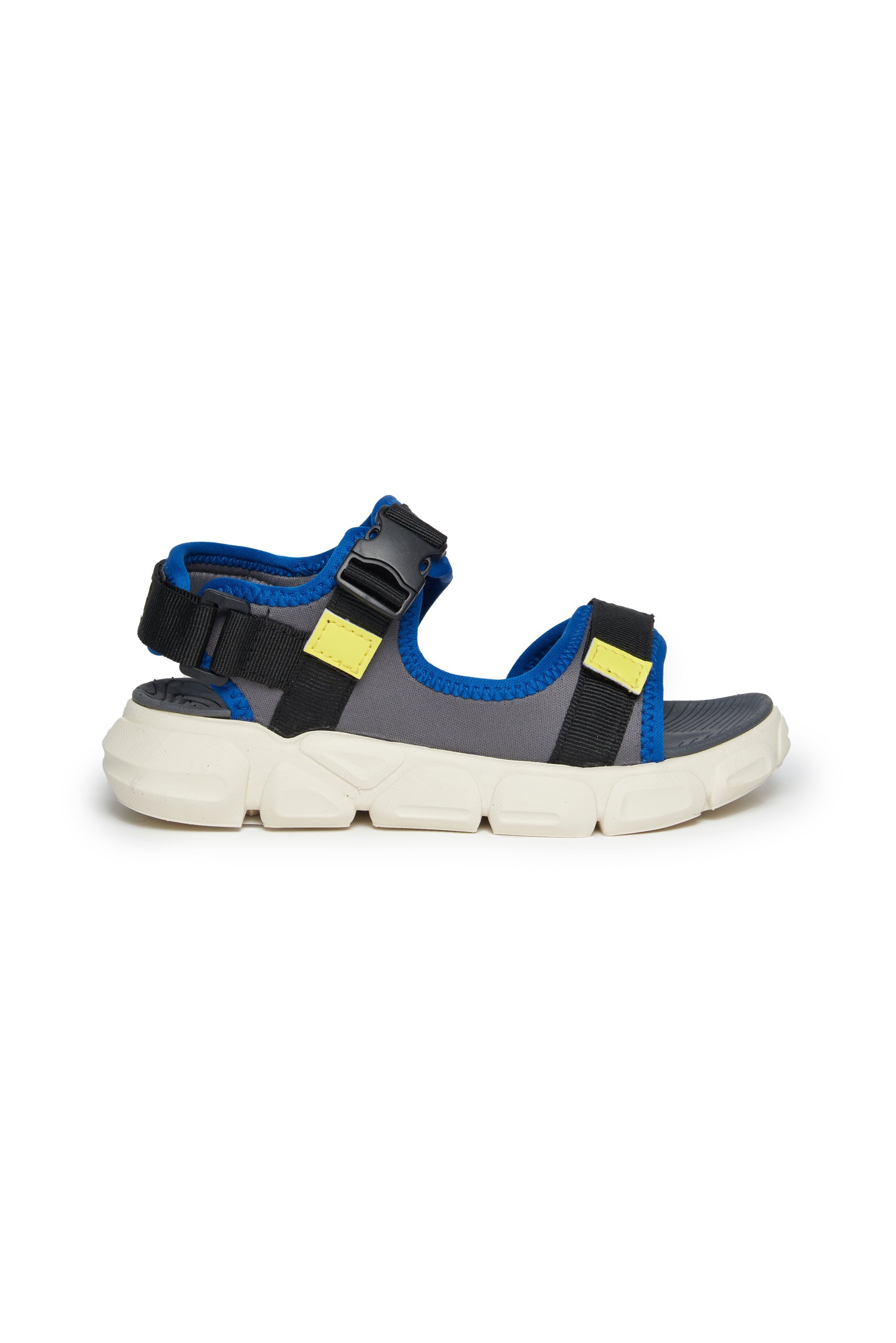 Diesel - S-PORT SX1 BK, Unisex's Velcro strap sandal with contrast trims in Grey/Blue - 1