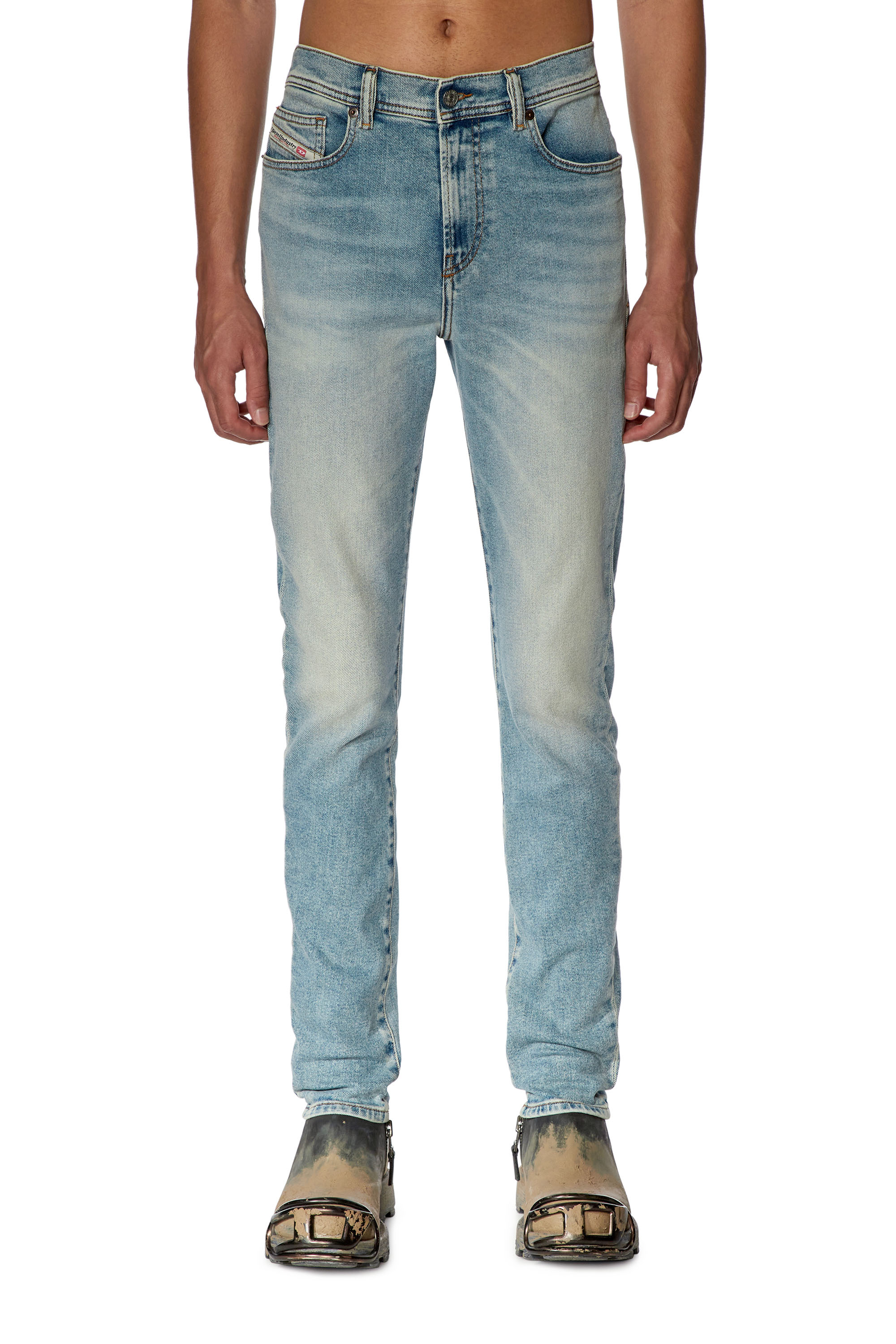 Diesel - Skinny Jeans 1983 D-Amny 09E82, Man's Skinny Jeans - 1983 D-Amny in Light Blue - 1
