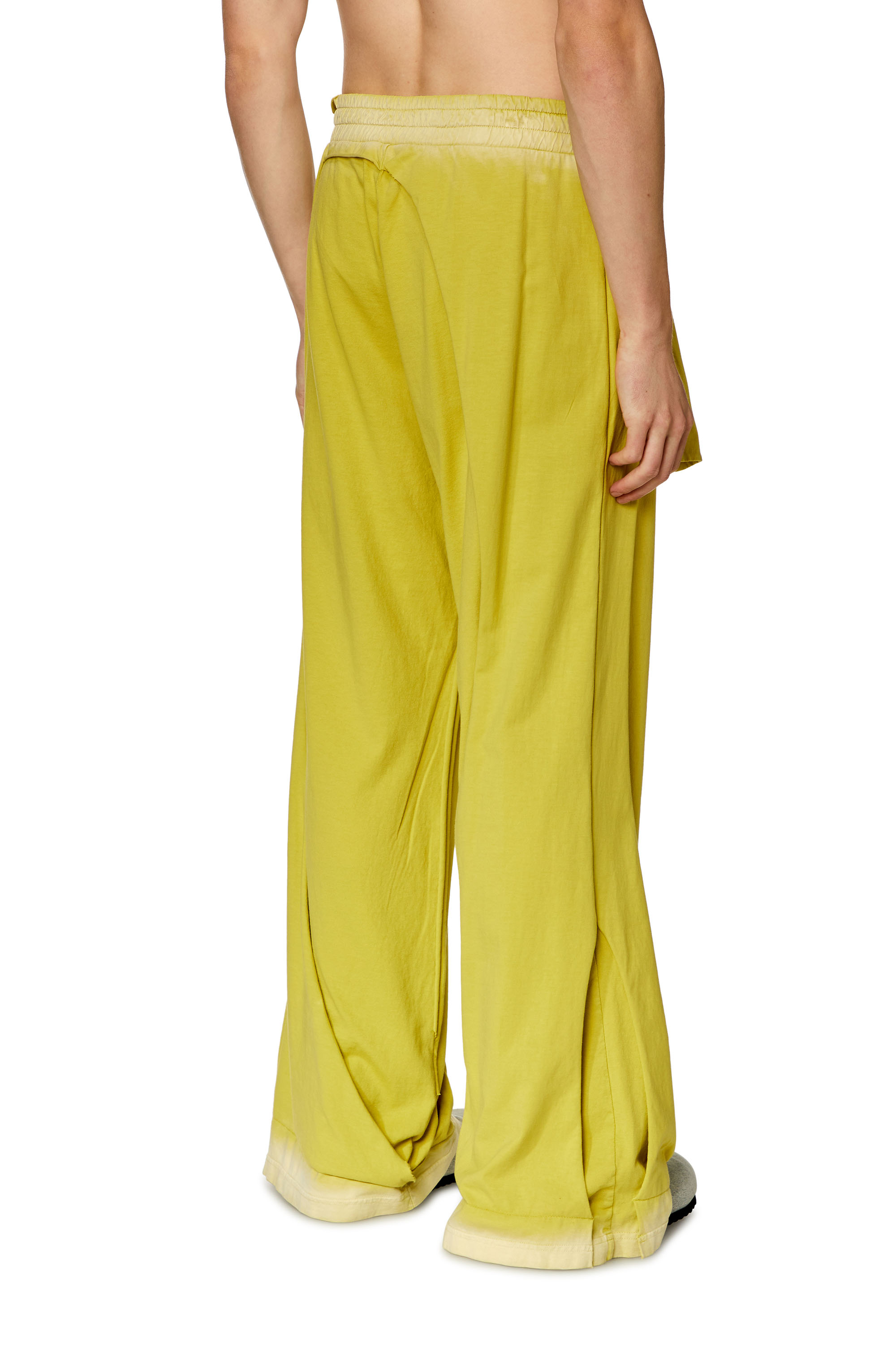 Diesel - P-TOPAHOOP-N1, Man's Sweatpants with destroyed peel-off effect in Yellow - 4