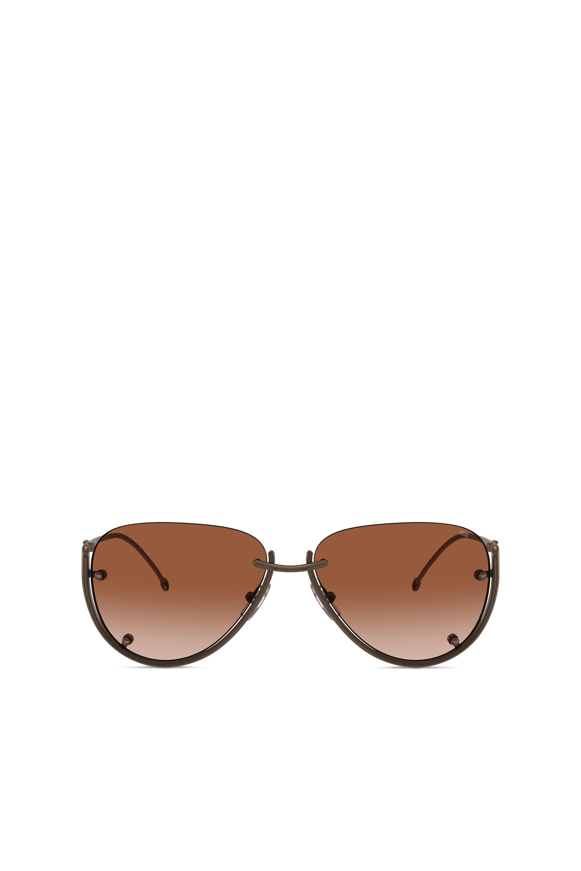 Diesel - 0DL1003, Unisex's Pilot model sunglasses in Bronze - 2