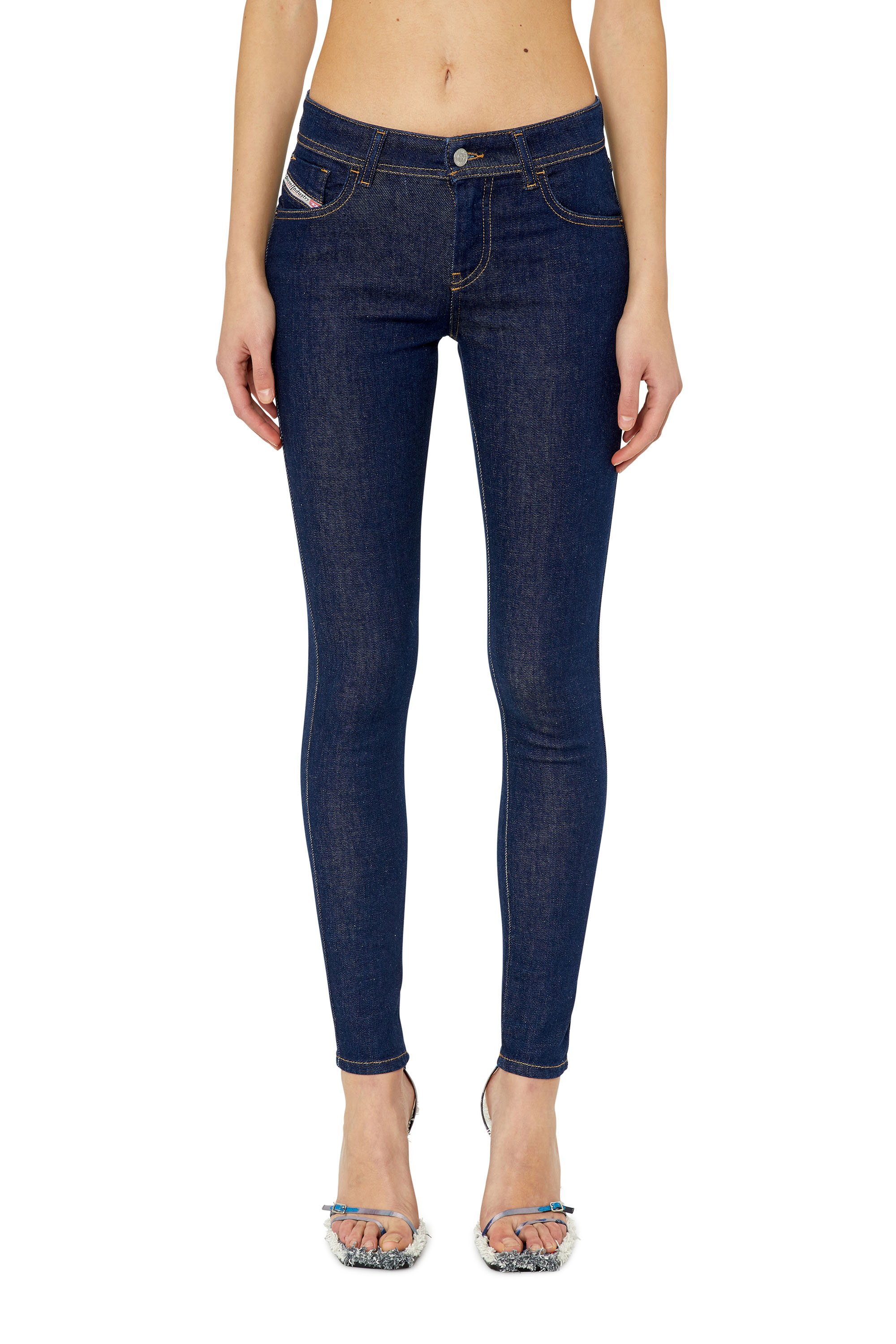 Diesel - Woman's Skinny Jeans 2017 Slandy Z9C18, Dark Blue - 1