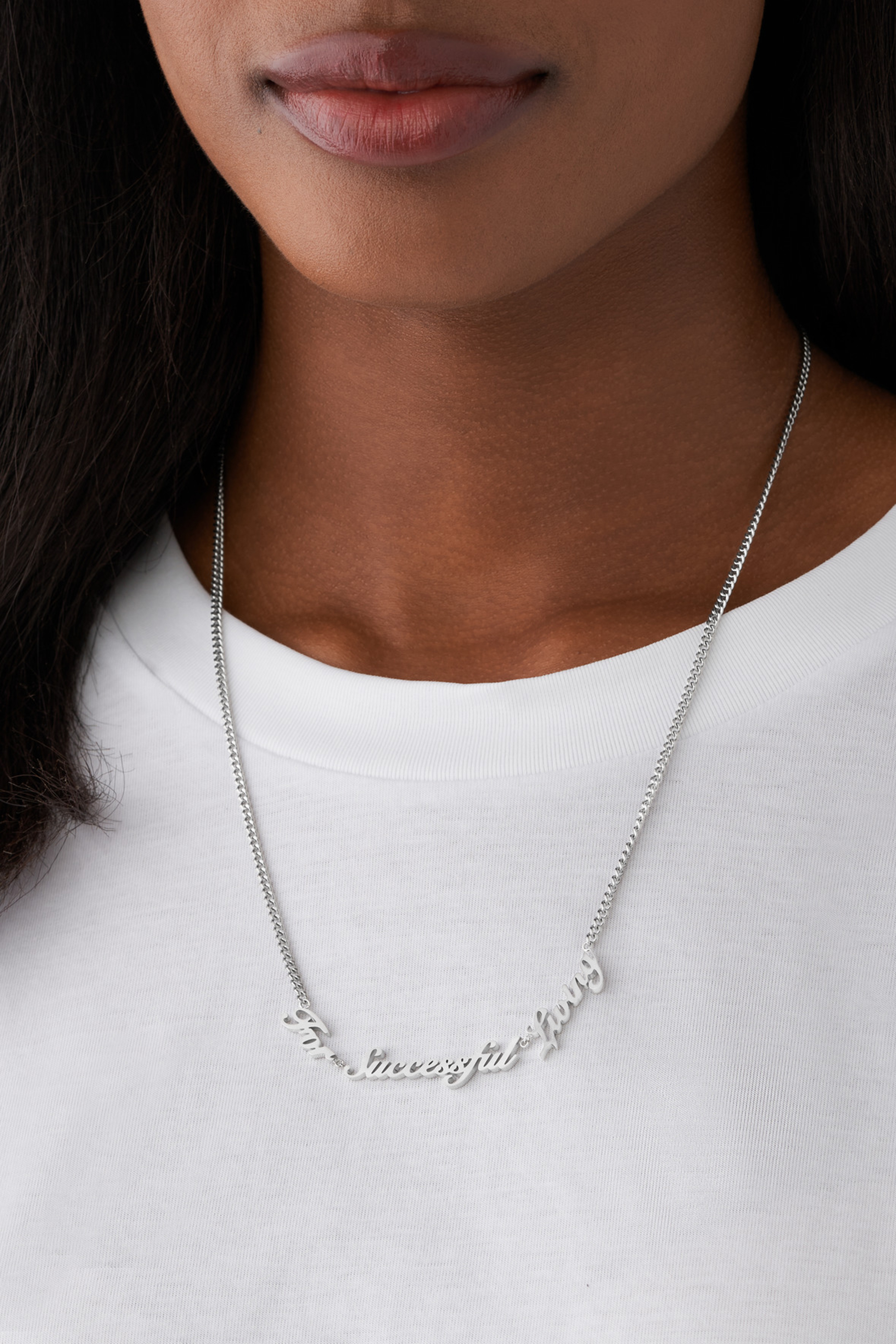 Diesel - DX1373, Unisex's Stainless Steel Chain Necklace in Silver - 3