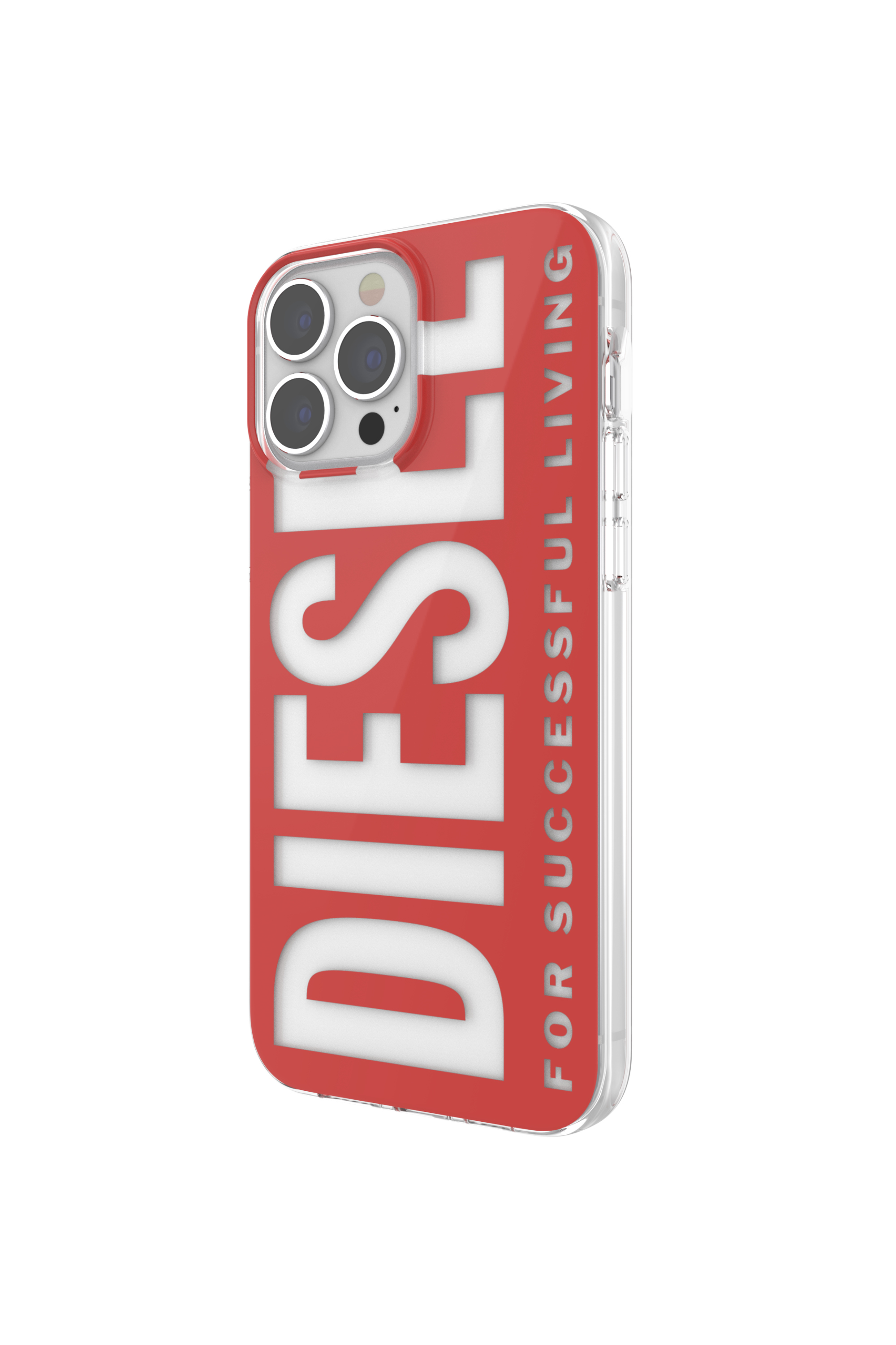 Diesel - 47204 STANDARDASE, Unisex's Clear case for iPhone 13 Pro Max in Red - 4