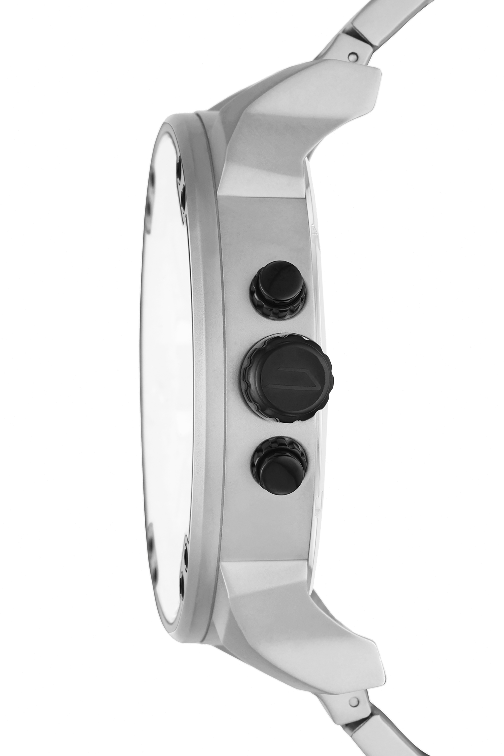 Diesel - DZ7421, Man's Mr. Daddy 2.0 chronograph stainless steel watch in Silver/Black - 2